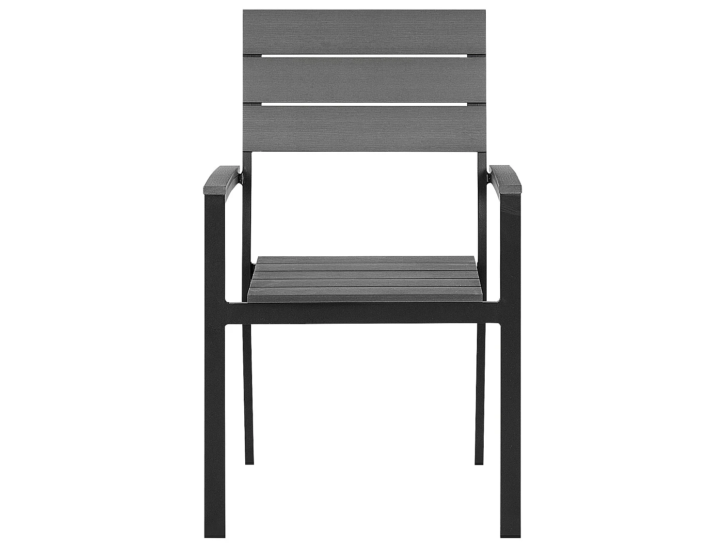 Set of 6 Garden Chairs COMO Grey