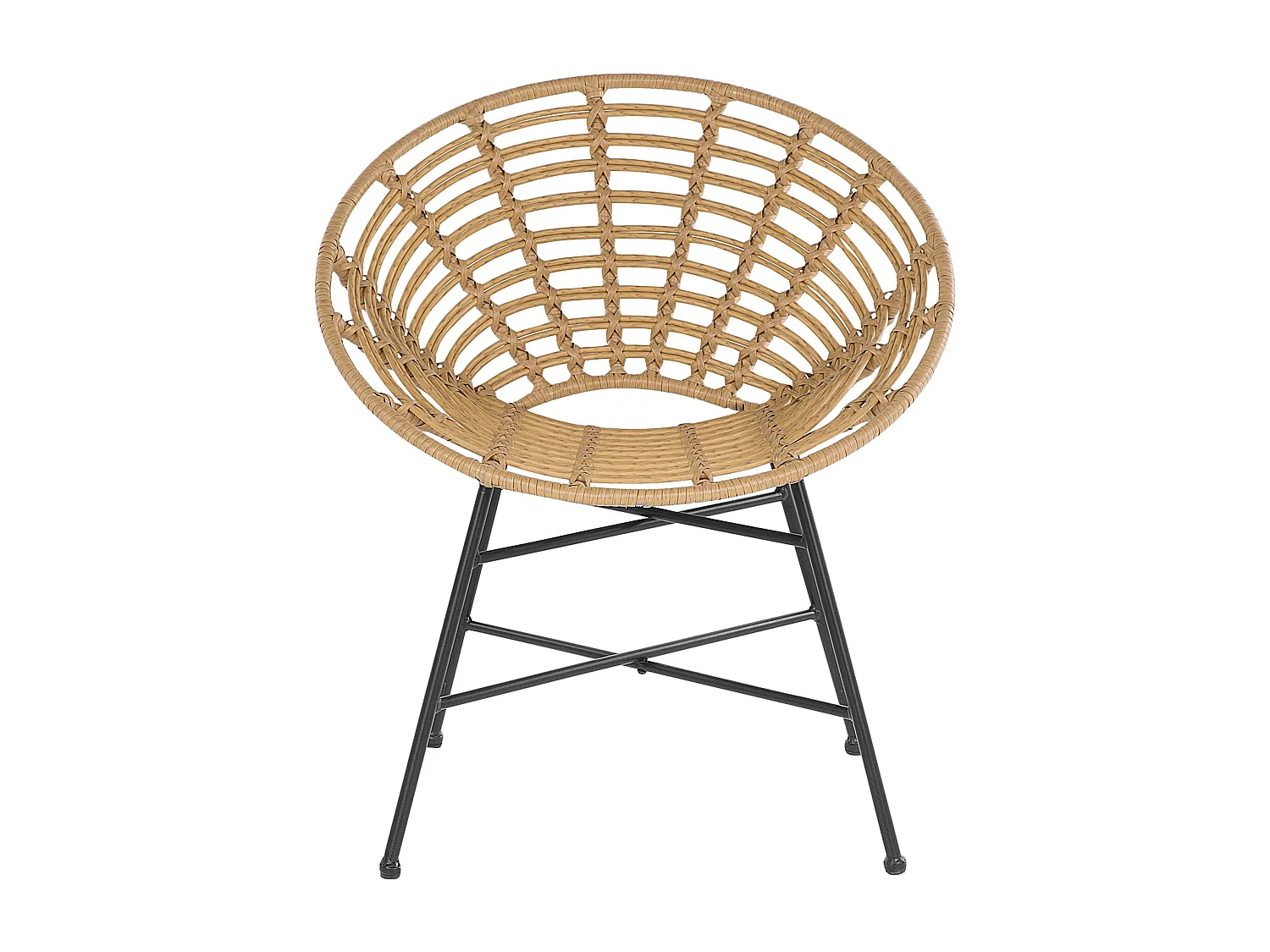 Lot de 2 chaises de jardin ACERRA Marron clair