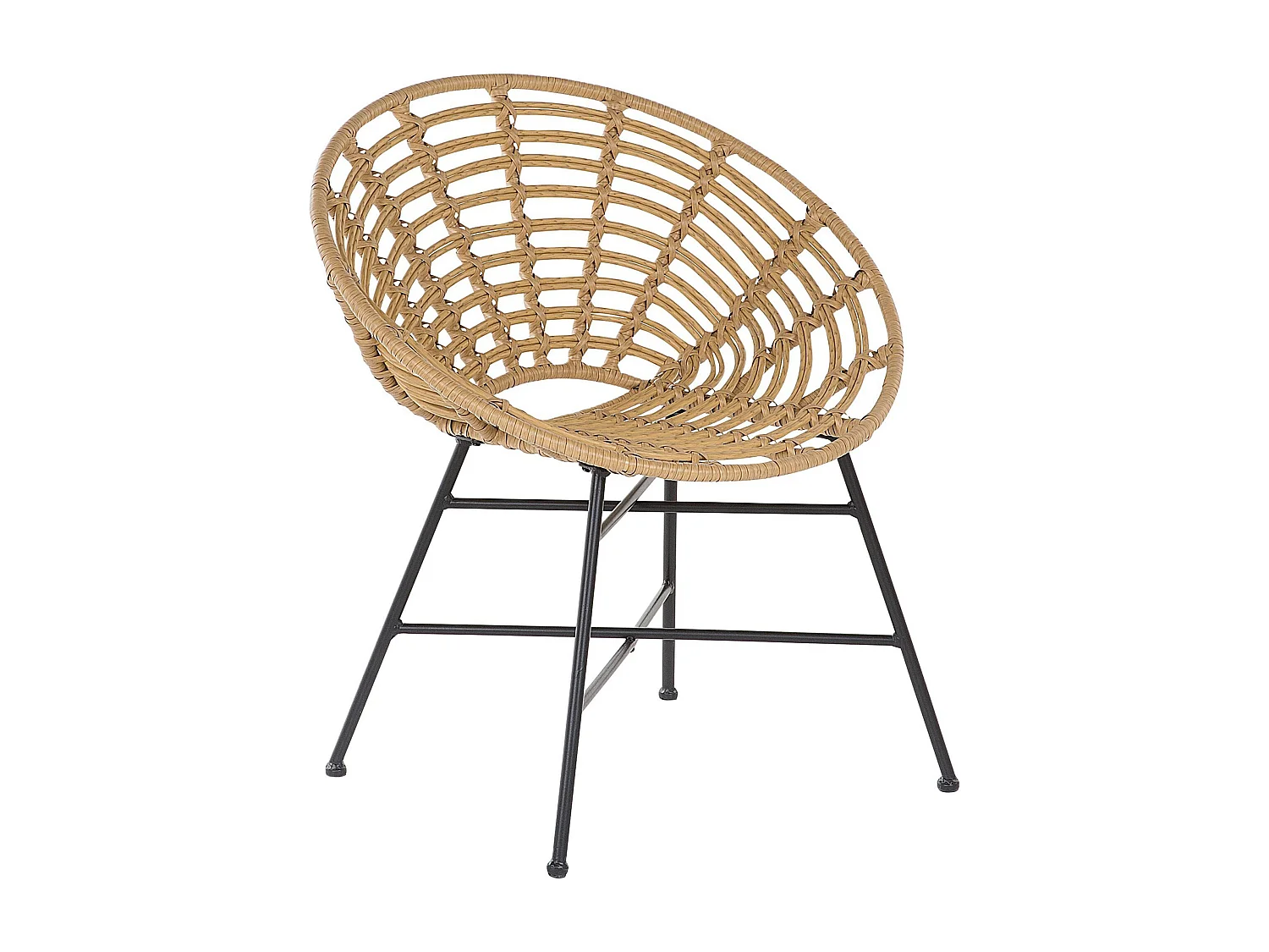 Lot de 2 chaises de jardin ACERRA Marron clair