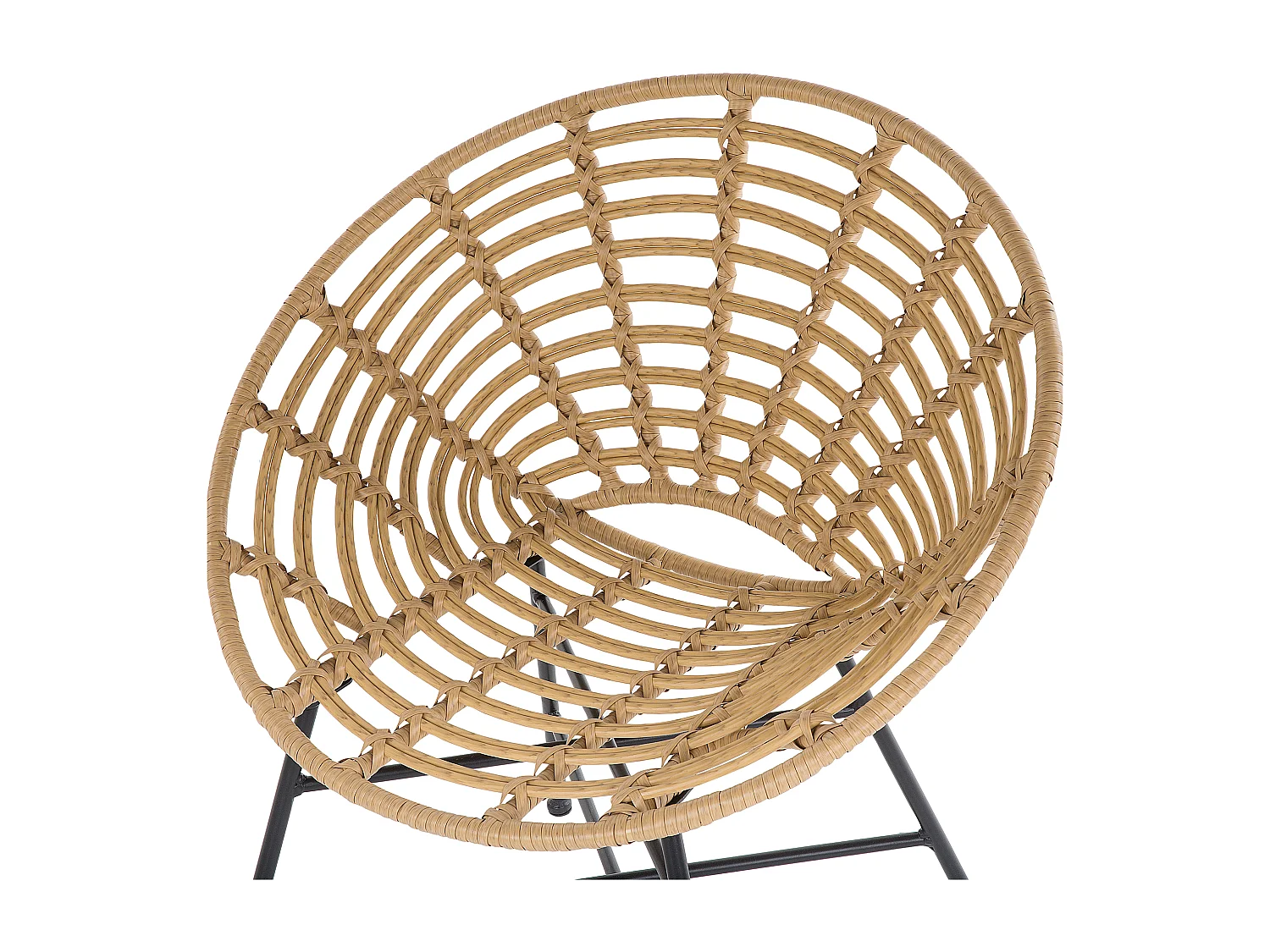 Lot de 2 chaises de jardin ACERRA Marron clair