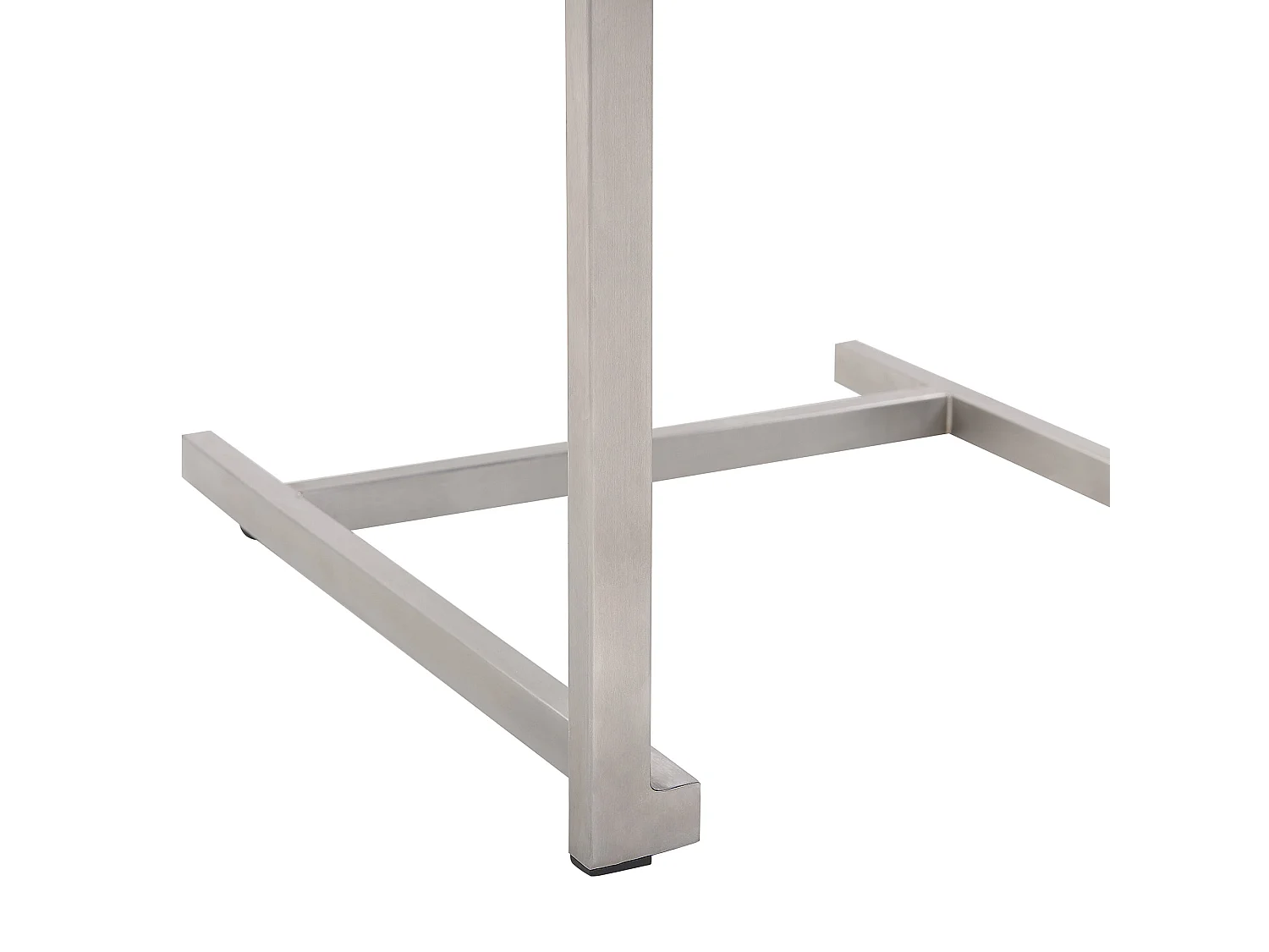 Lot de 4 chaises de jardin COSOLETO Acier inox Gris