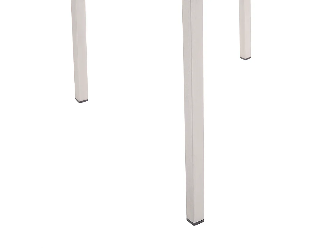 Set di 4 sedie da giardino GROSSETO Acciaio inox Bianco