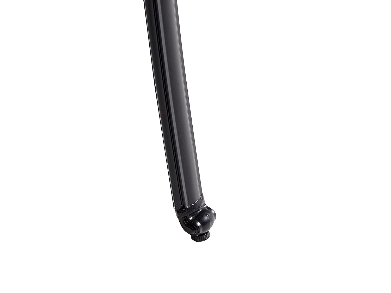 Set mit 4 Stühlen und Sitzkissen ANCONA Metall Schwarz