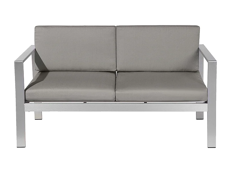 Sofa ogrodowa dla 2 osób SALERNO Metal Ciemnoszary