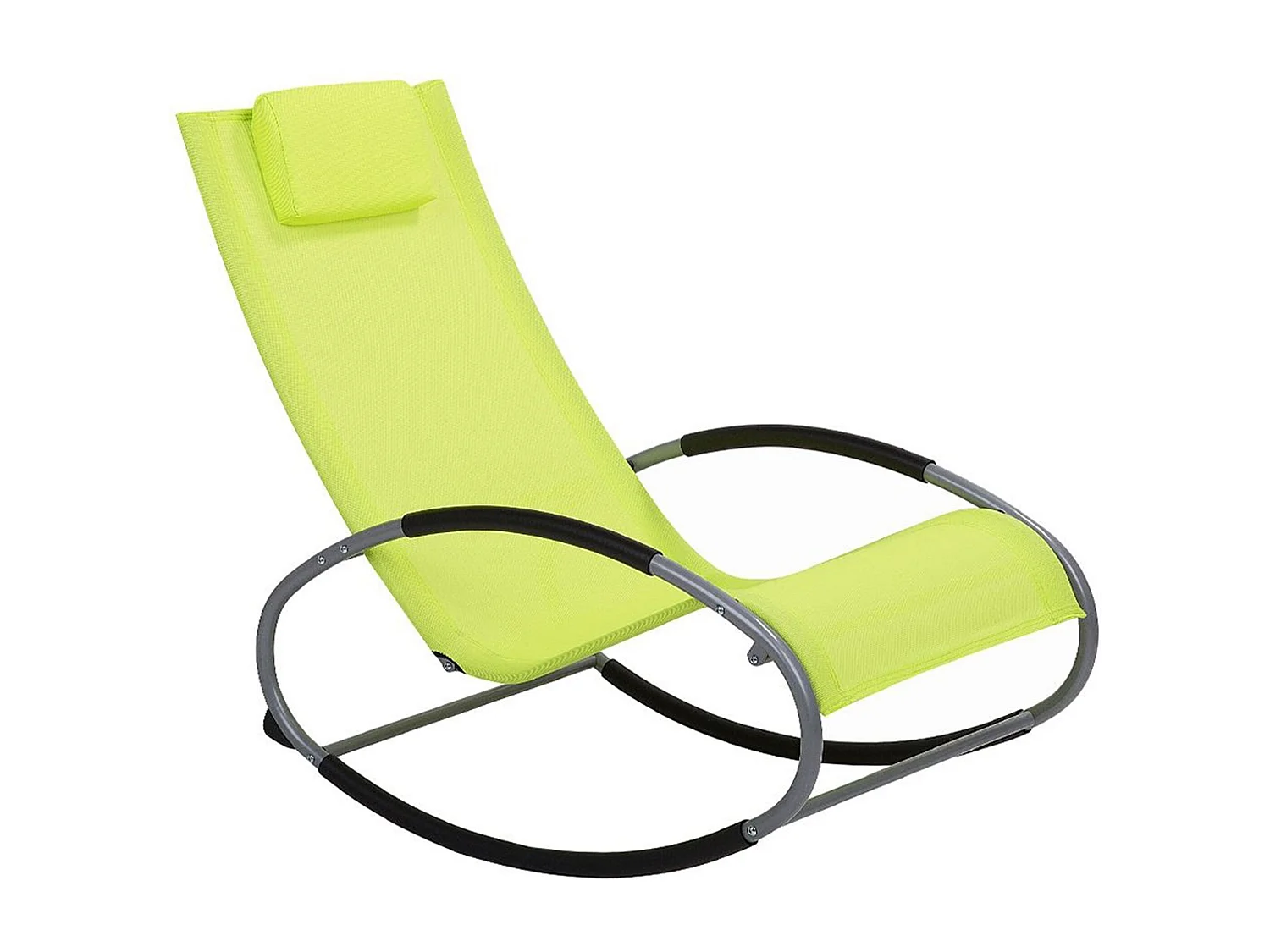 Lettino Prendisole a Dondolo CAMPO Metallo Verde lime