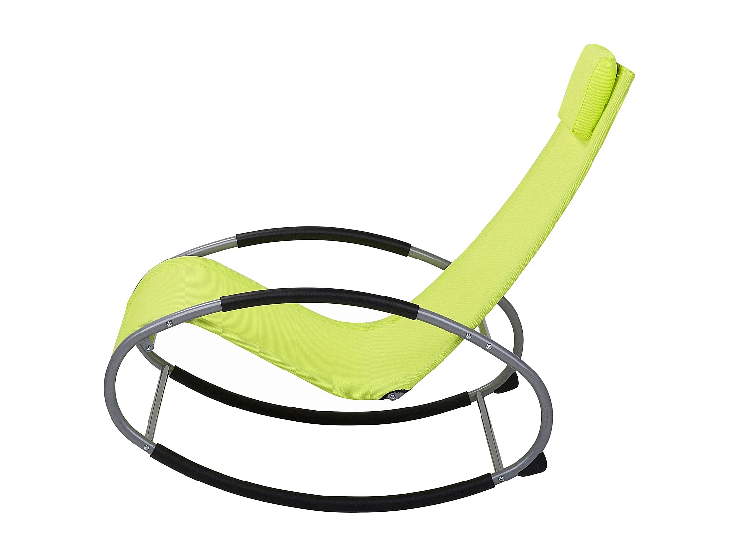 Lettino Prendisole a Dondolo CAMPO Metallo Verde lime