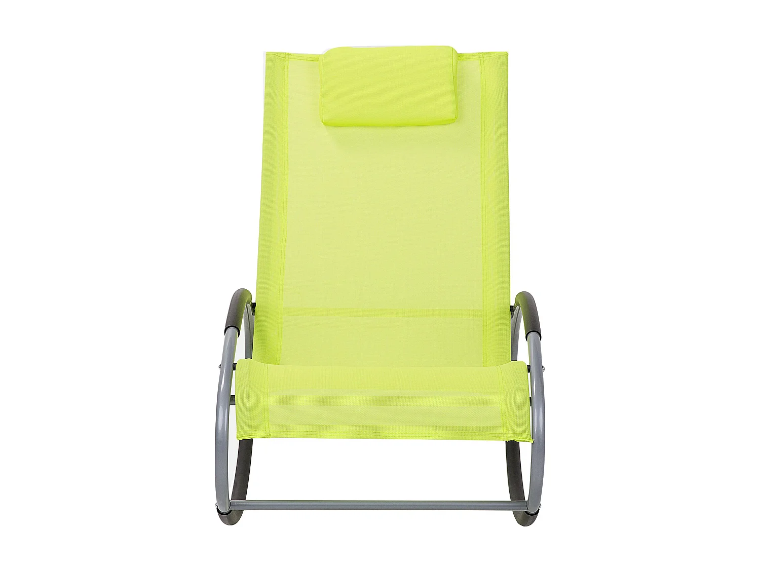 Lettino Prendisole a Dondolo CAMPO Metallo Verde lime