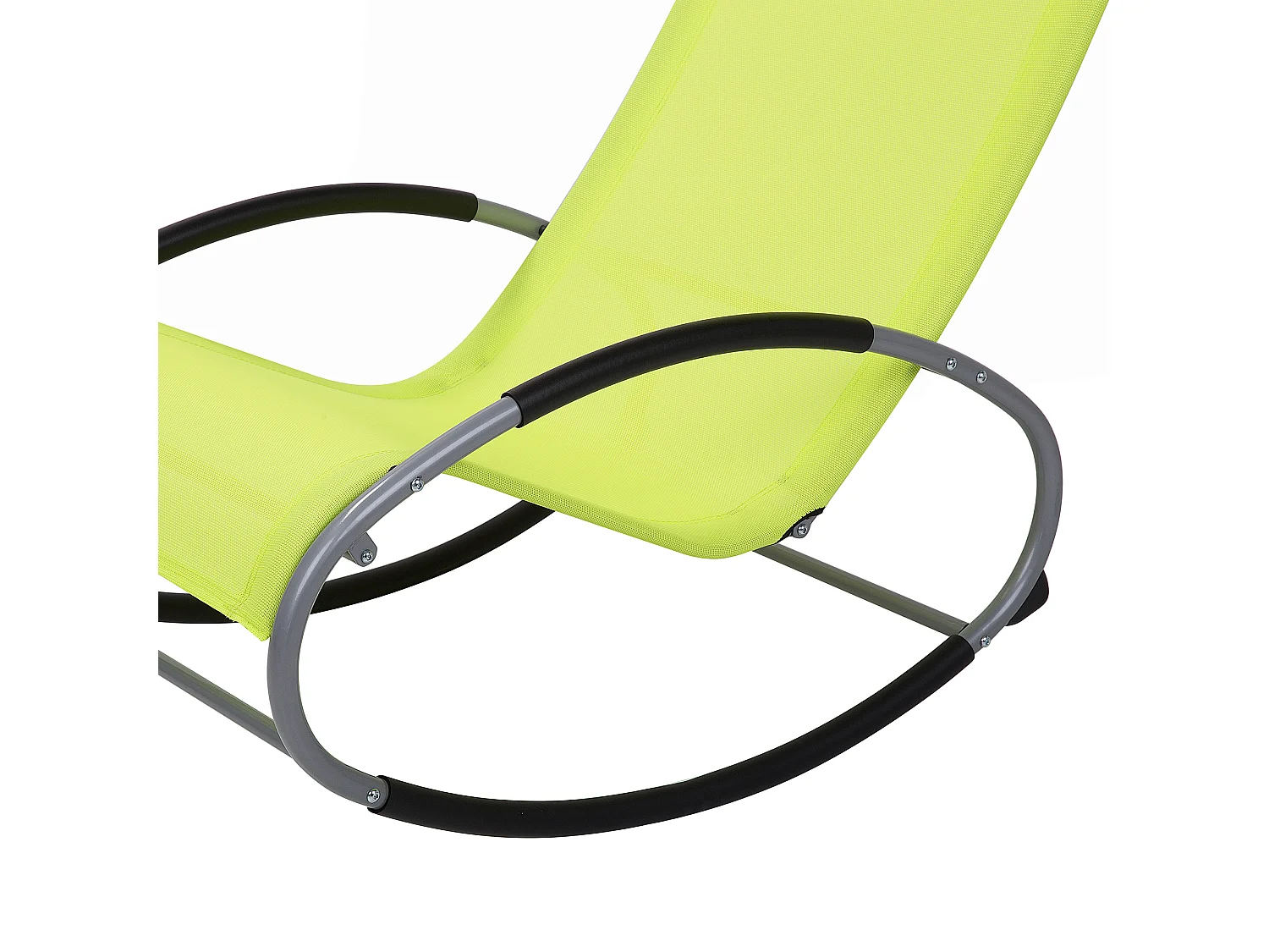 Lettino Prendisole a Dondolo CAMPO Metallo Verde lime