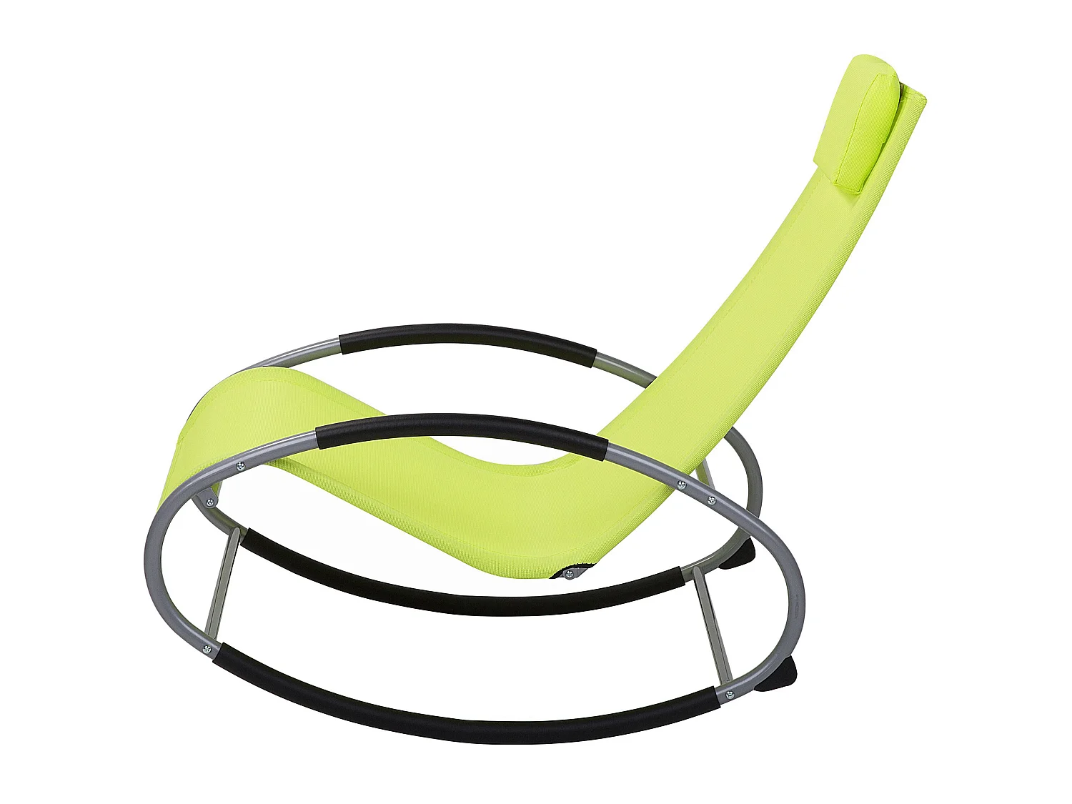 Lettino Prendisole a Dondolo CAMPO Metallo Verde lime