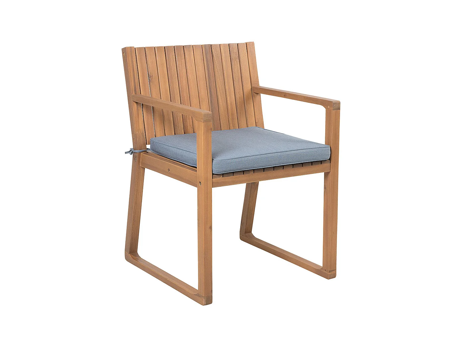 Set di 8 sedie da giardino con cuscini SASSARI Legno d'acacia Blu