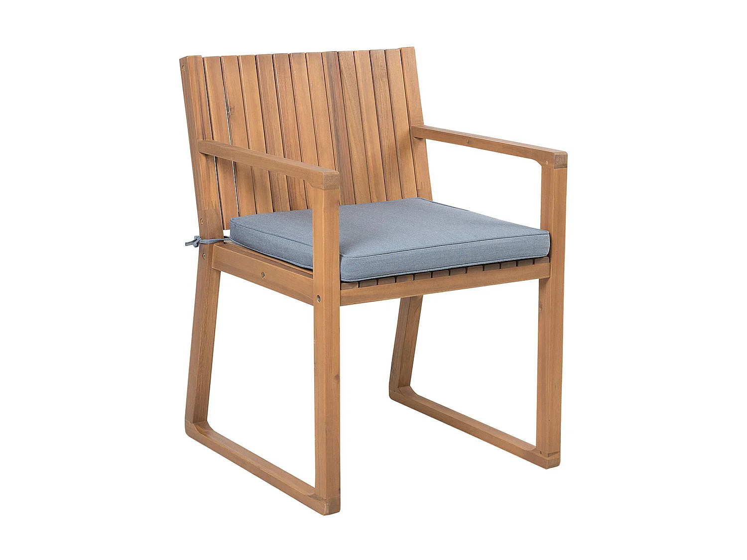 Set van 8 stoelen met zitkussen SASSARI Acaciahout Blauw