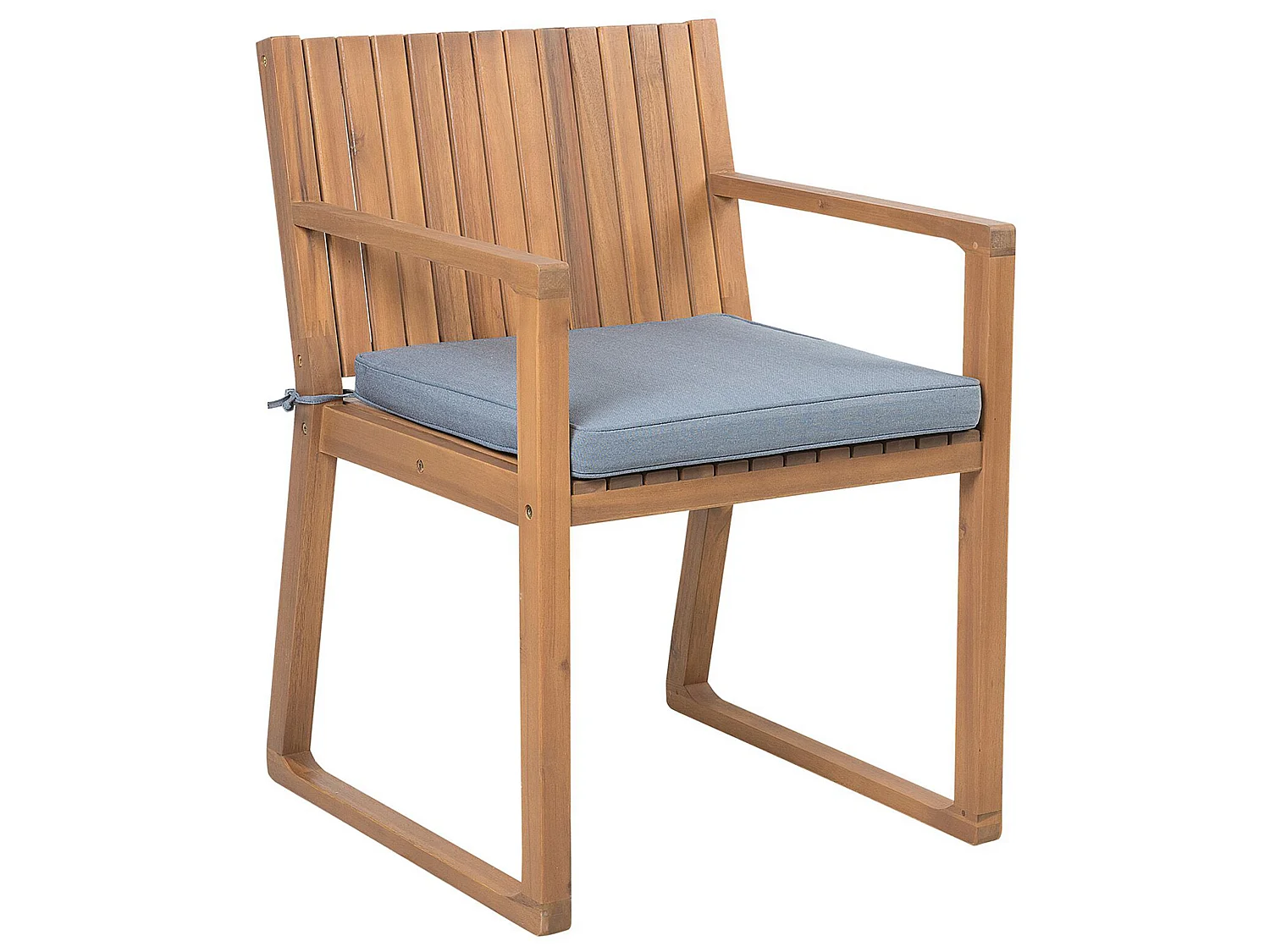 Set van 8 stoelen met zitkussen SASSARI Acaciahout Blauw