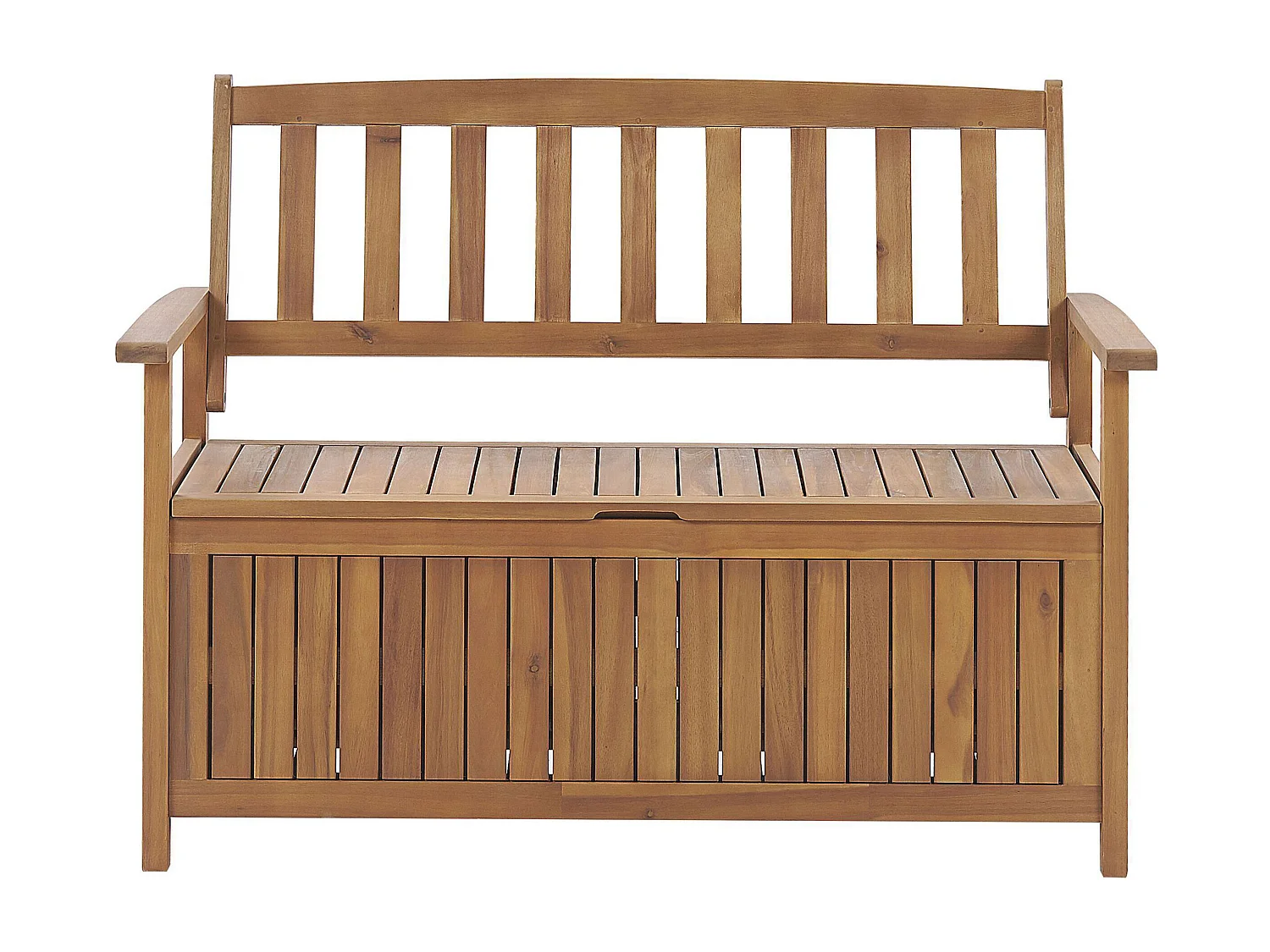 Banc de jardin SOVANA 120 cm avec rangement Acacia Marron
