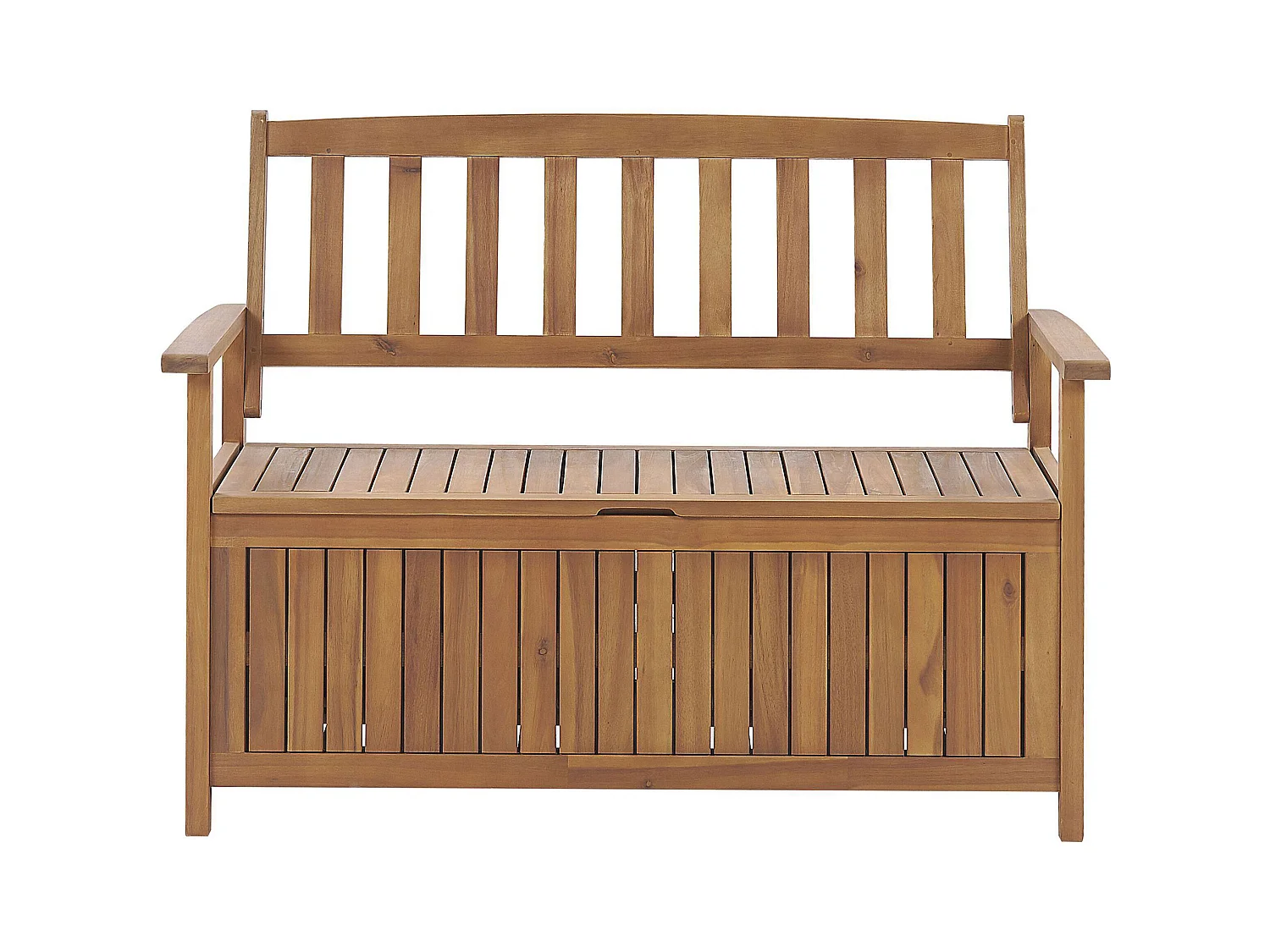 Banc de jardin SOVANA 120 cm avec rangement Acacia Marron