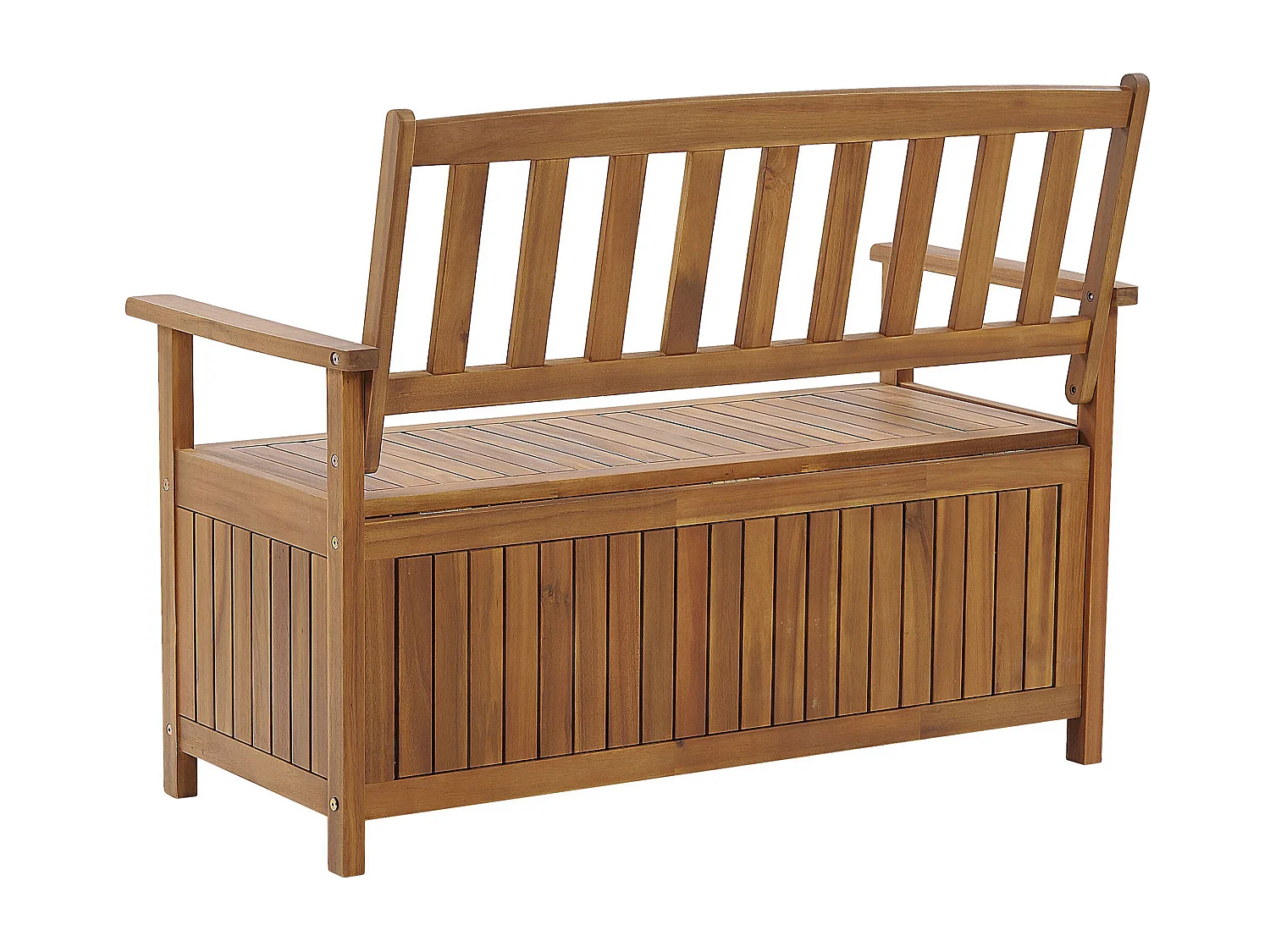 Banc de jardin SOVANA 120 cm avec rangement Acacia Marron