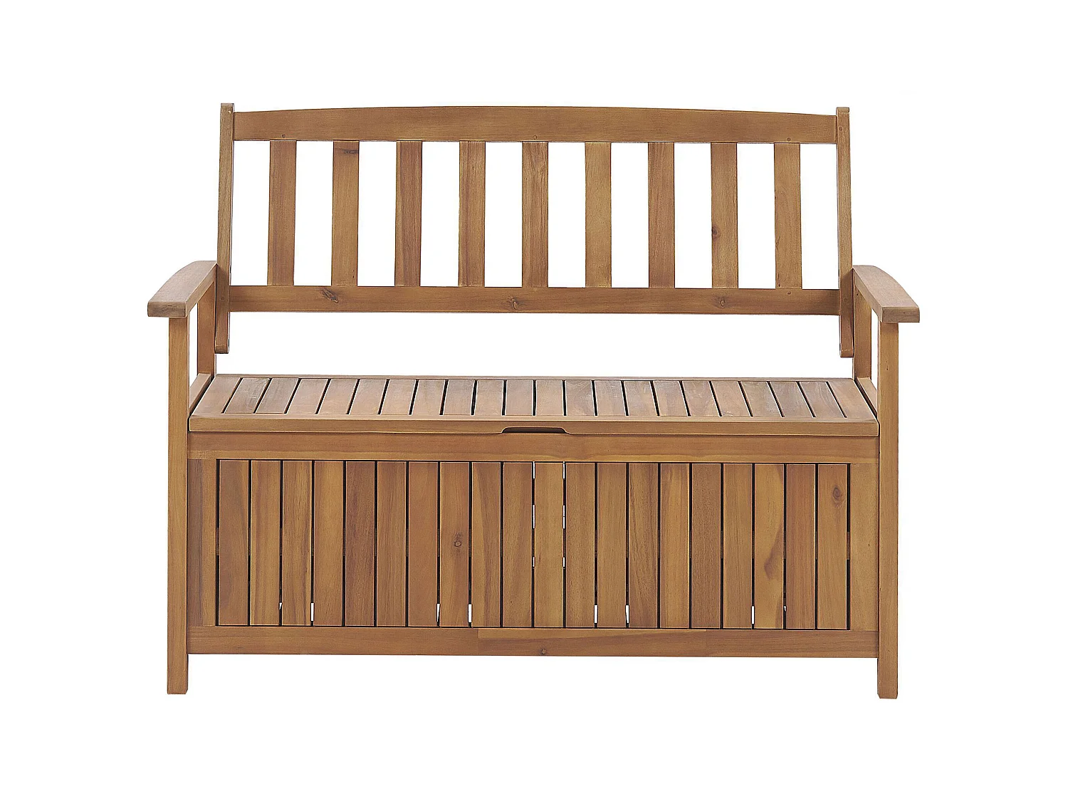 Garden Bench SOVANA 120 cm with Storage Acacia Wood Brown