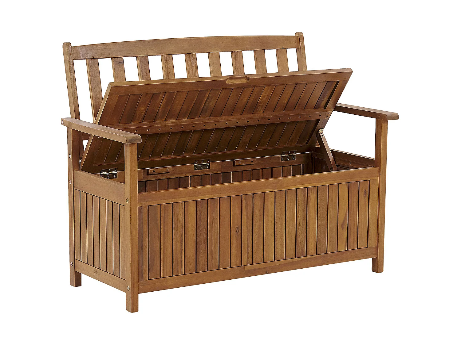Garden Bench SOVANA 120 cm with Storage Acacia Wood Brown