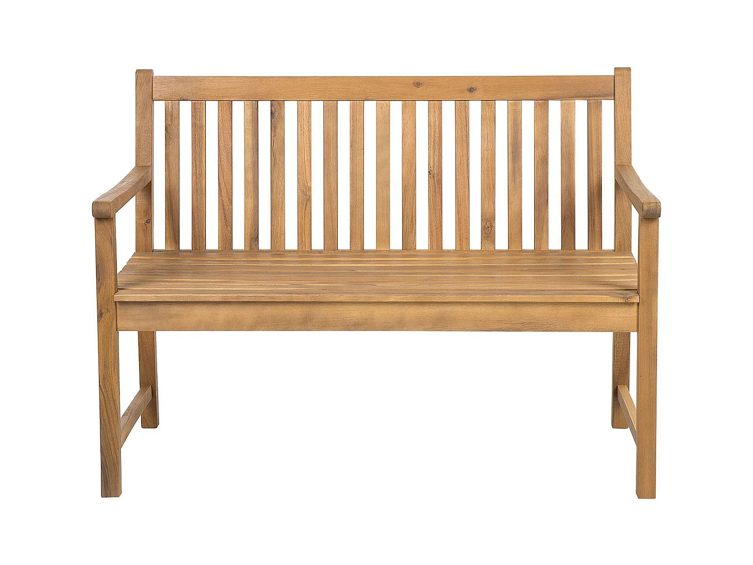 Banc de jardin VIVARA 120 cm Bois d'acacia certifié Marron clair