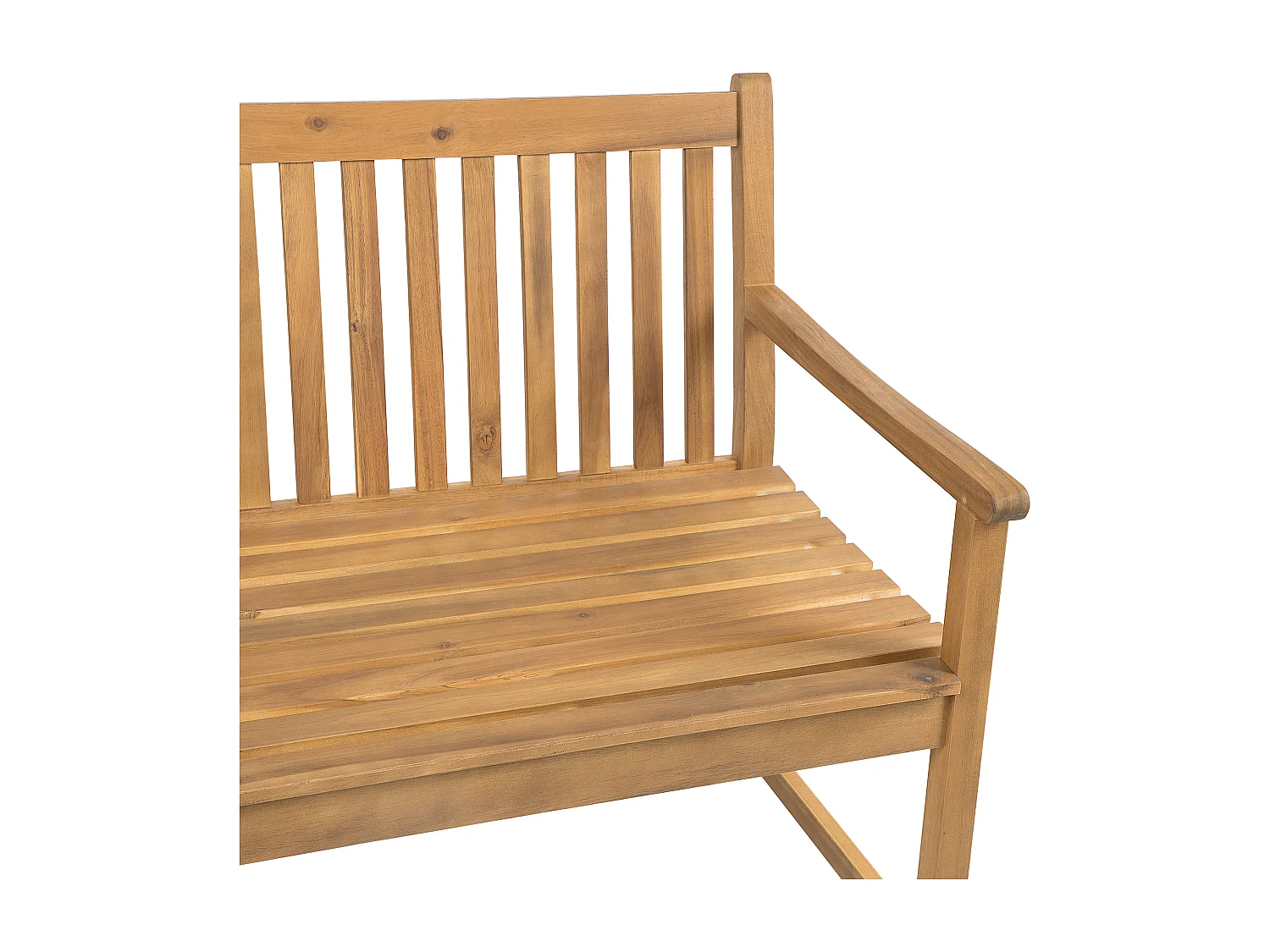 Banc de jardin VIVARA 120 cm Bois d'acacia certifié Marron clair