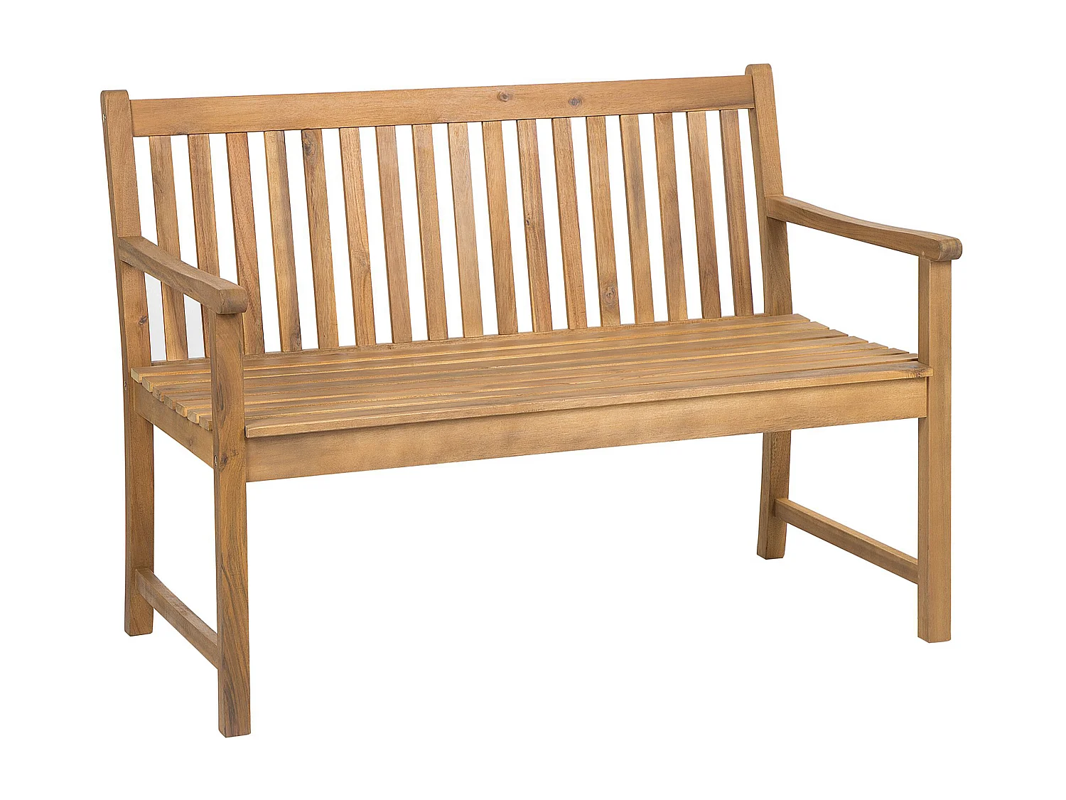 Panchina da giardino VIVARA 120 cm Legno di acacia certificato Marrone chiaro