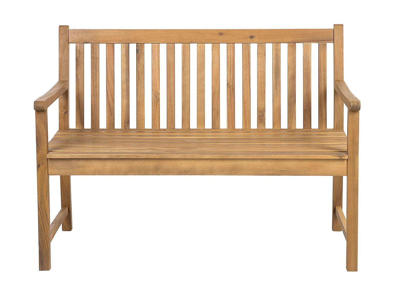 Banc de jardin VIVARA 120 cm Bois d'acacia certifié Marron clair
