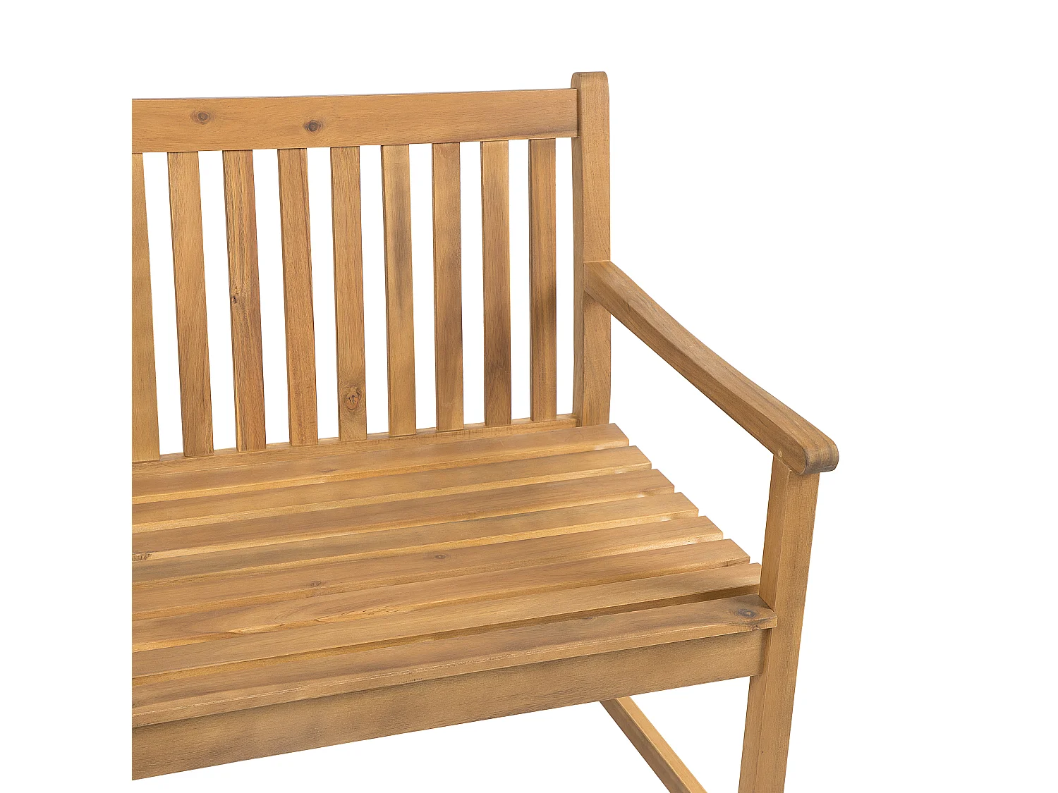 Banc de jardin VIVARA 120 cm Bois d'acacia certifié Marron clair