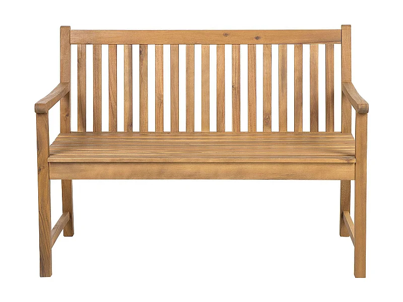 Gartenbank VIVARA 120 cm zertifiziertes Akazienholz Hellbraun
