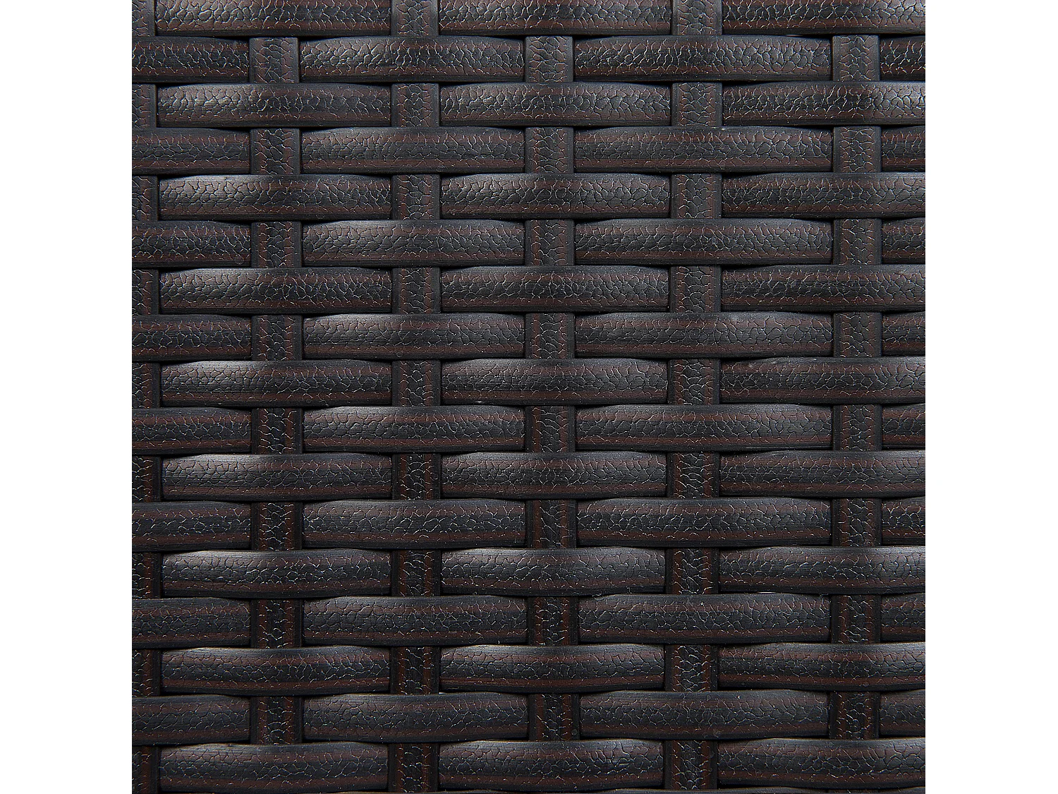 Praktisches Gartenstuhl Set 2er Set Rattan dunkelbraun Auflage weiß Italy