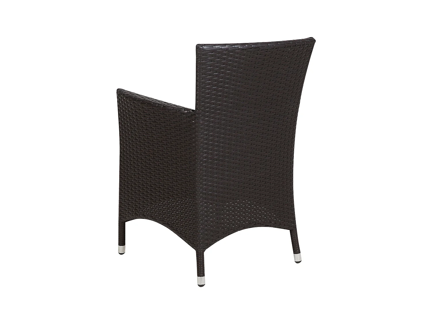 Set van 2 stoelen met zitkussen ITALY Donkerbruin