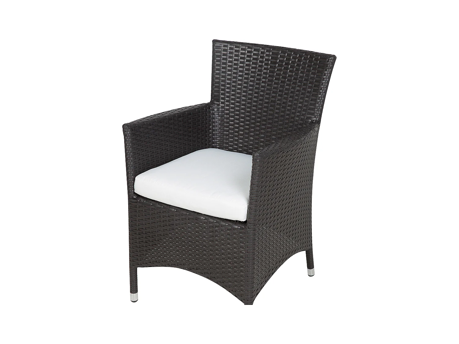 Set van 2 stoelen met zitkussen ITALY Donkerbruin