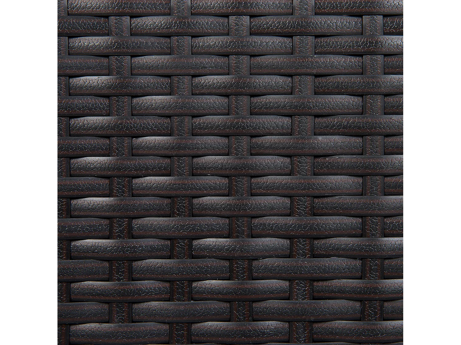 Praktisches Gartenstuhl Set 2er Set Rattan dunkelbraun Auflage weiß Italy