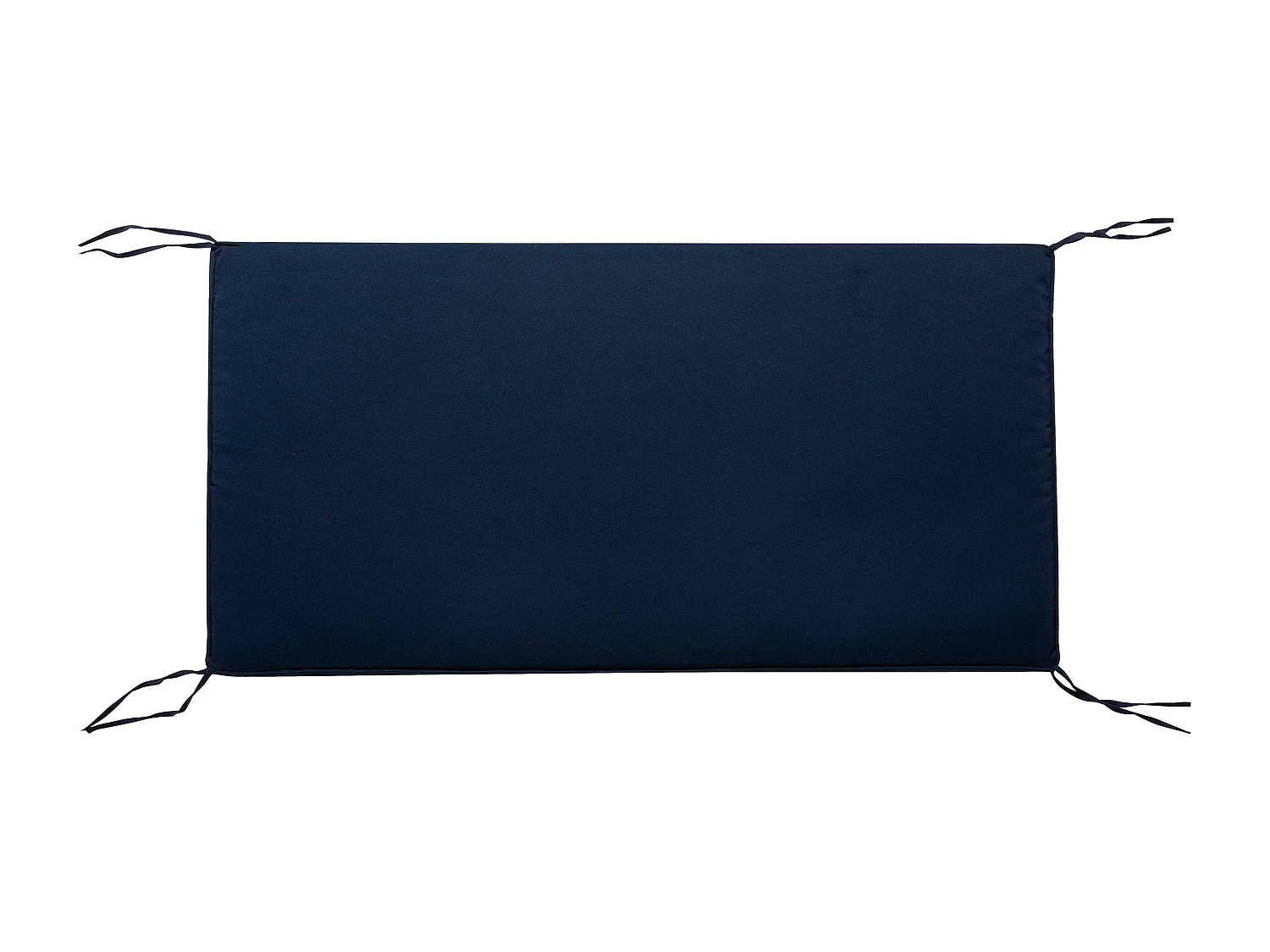 Banc avec coussin d'assise BALTIC 121 cm Acacia Blanc