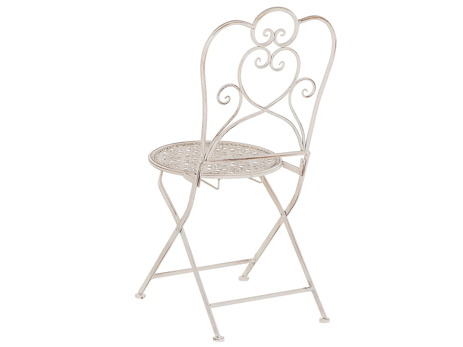 Set van 2 tuinstoelen TRIESTE Inklapbaar Metaal Lichtbeige