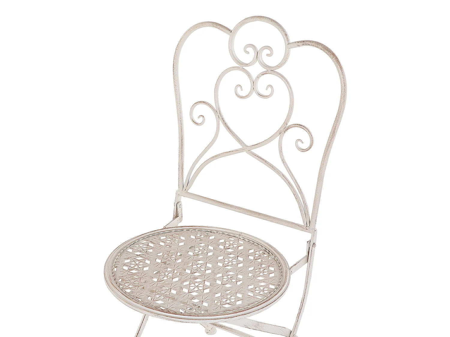 Set van 2 tuinstoelen TRIESTE Inklapbaar Metaal Lichtbeige