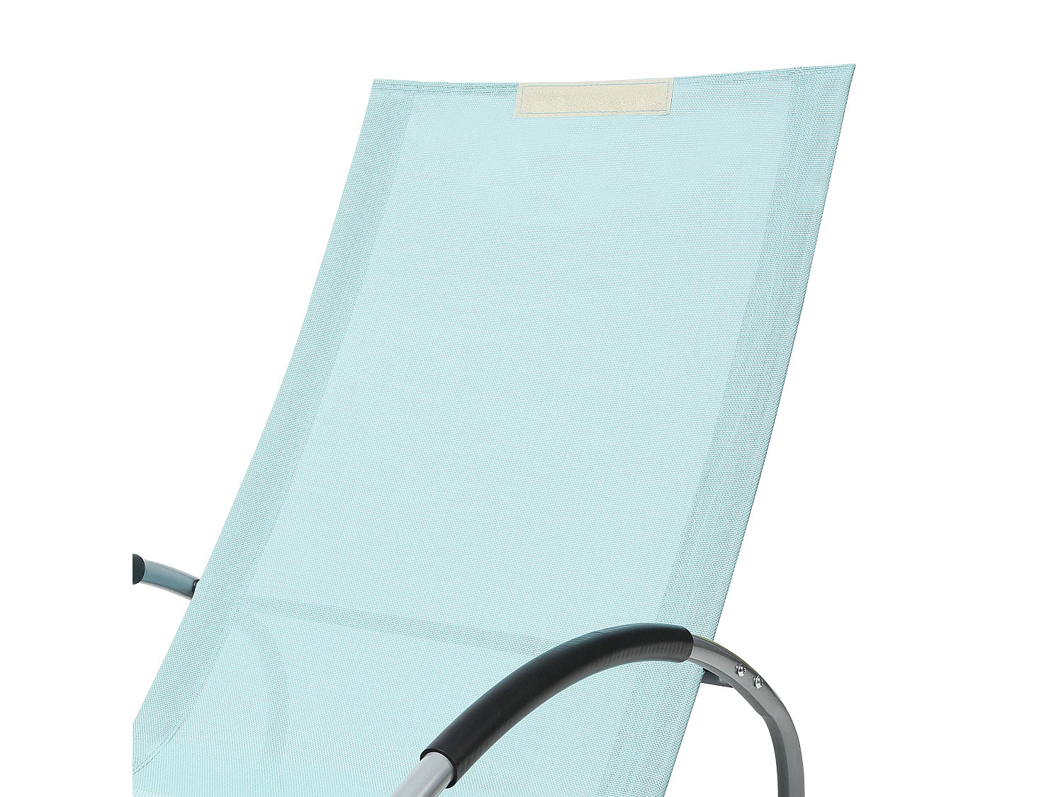 Leżak ogrodowy bujany CAMPO Metal Błękitny