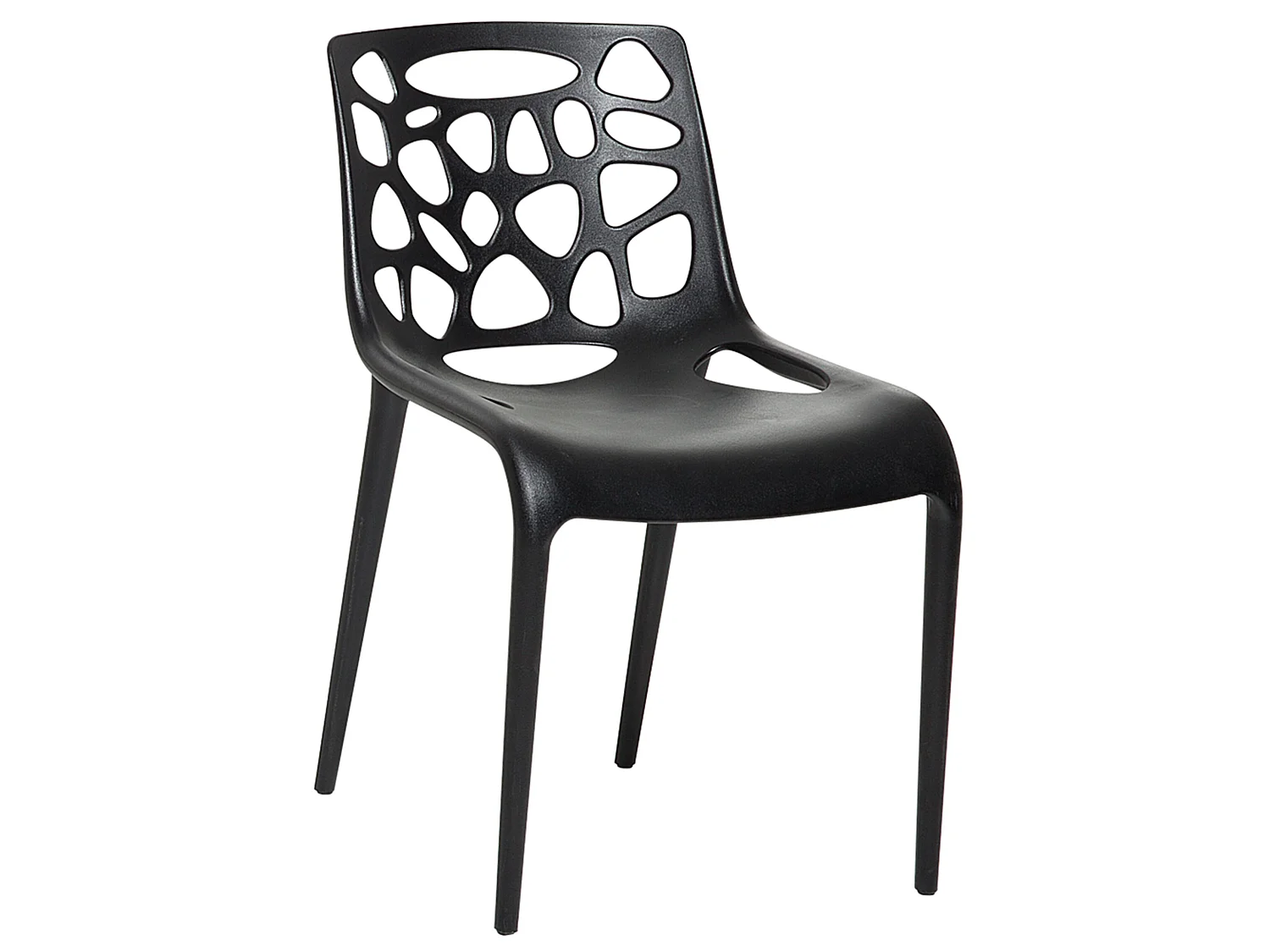 Chaise de jardin noire MORGAN