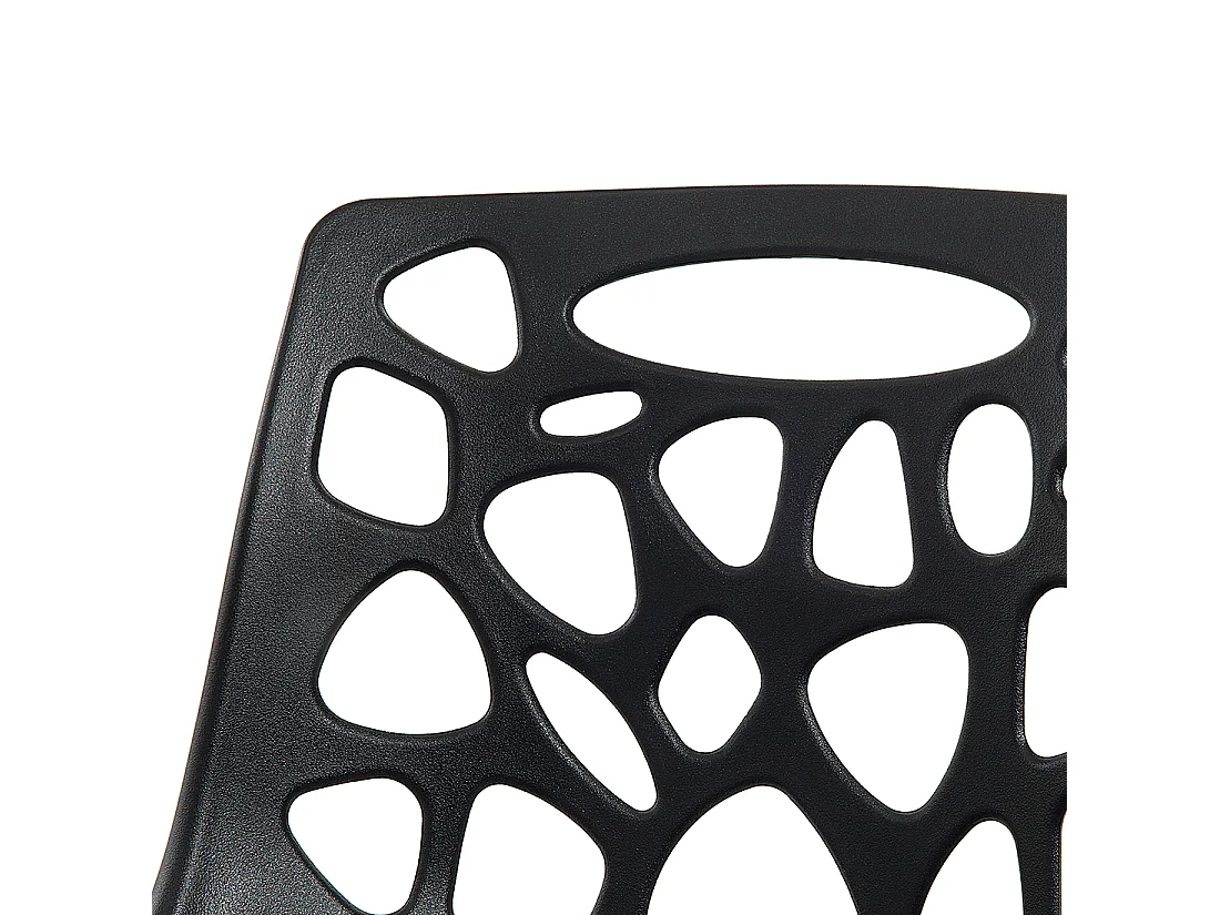 Chaise de jardin noire MORGAN