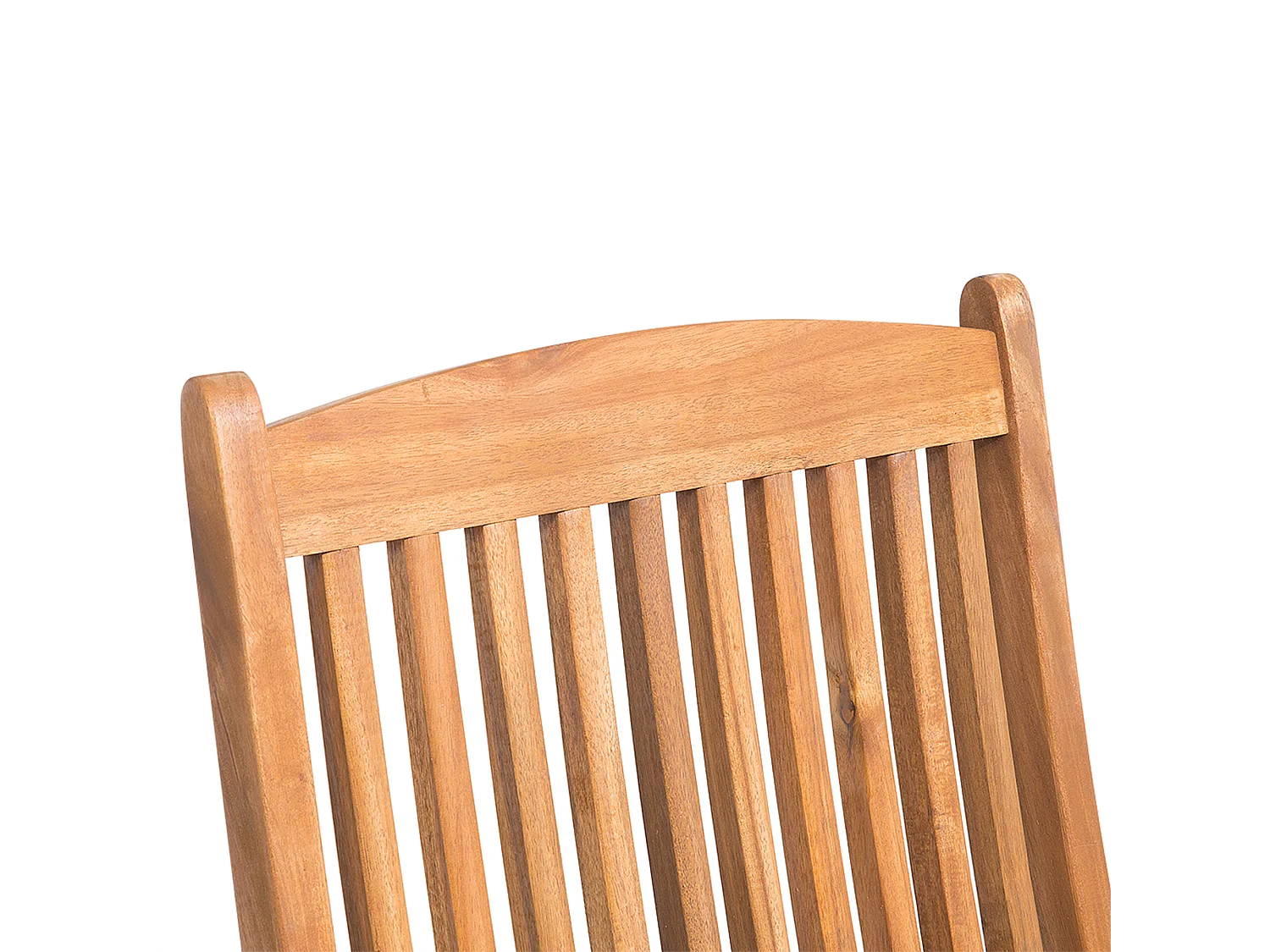 Gartenstühle mit bequemen Armlehnen 2 Set Akazienholz heller Holzfarbton Maui