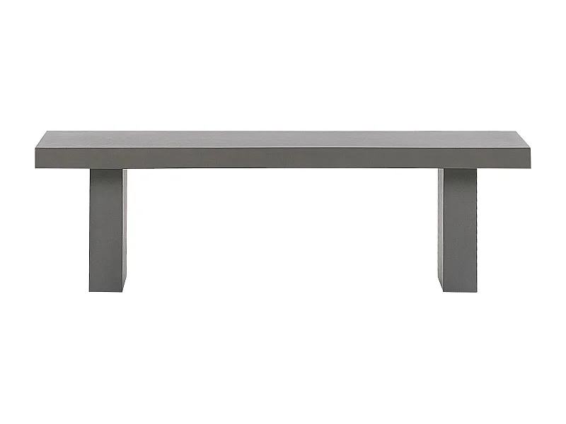 Banc de jardin TARANTO 150 cm Béton Gris