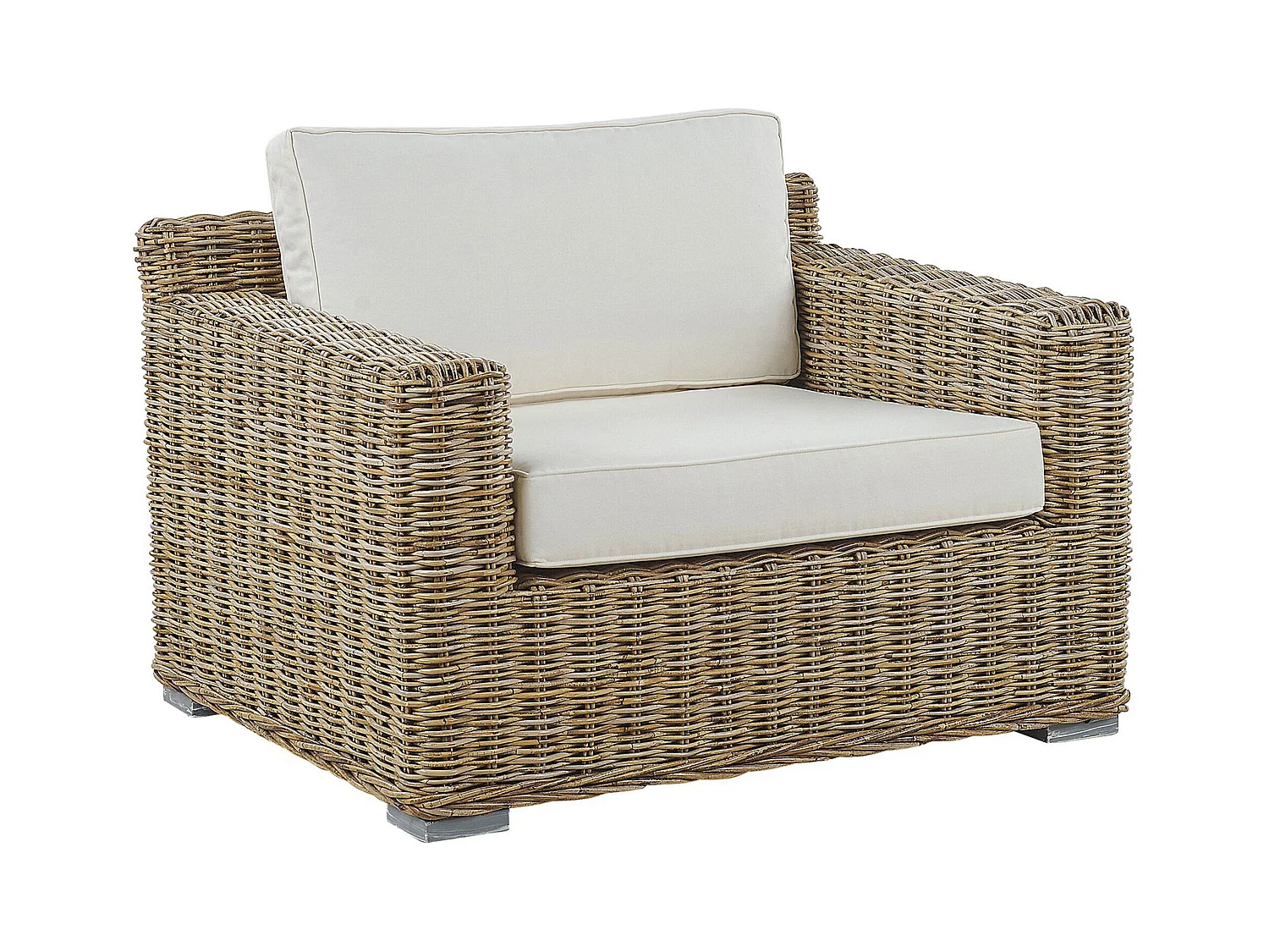 Fauteuil de jardin ARDEA Rotin Marron clair