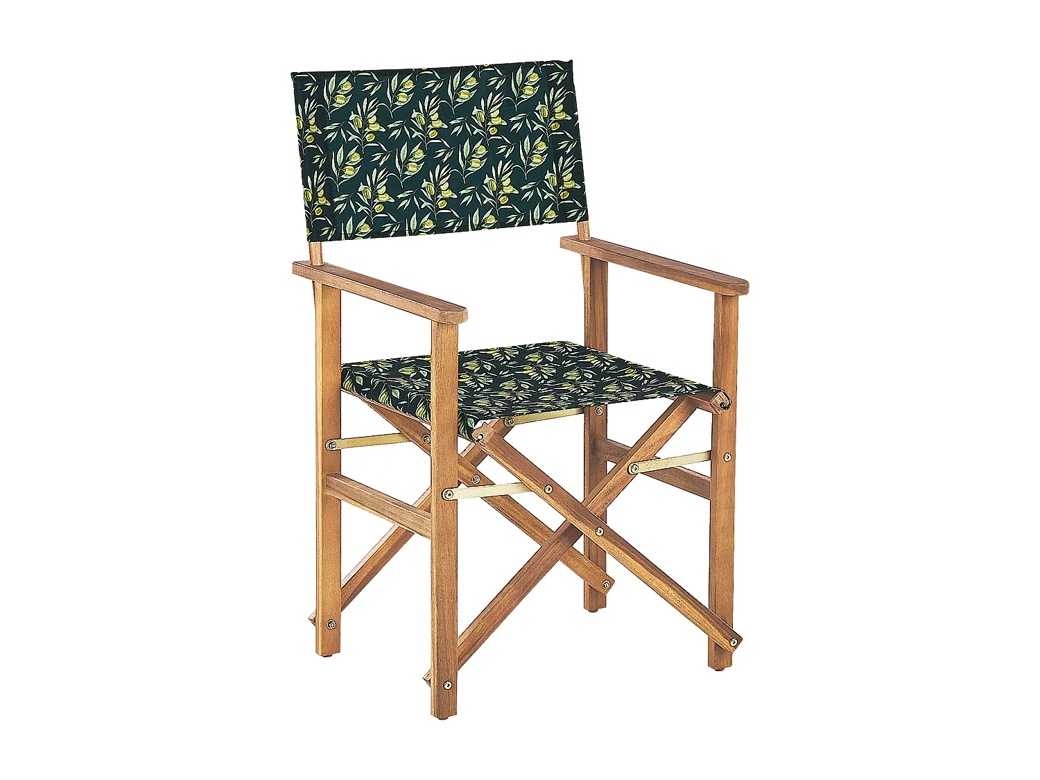 Lot de 2 chaises de jardin CINE Acacia Vert foncé