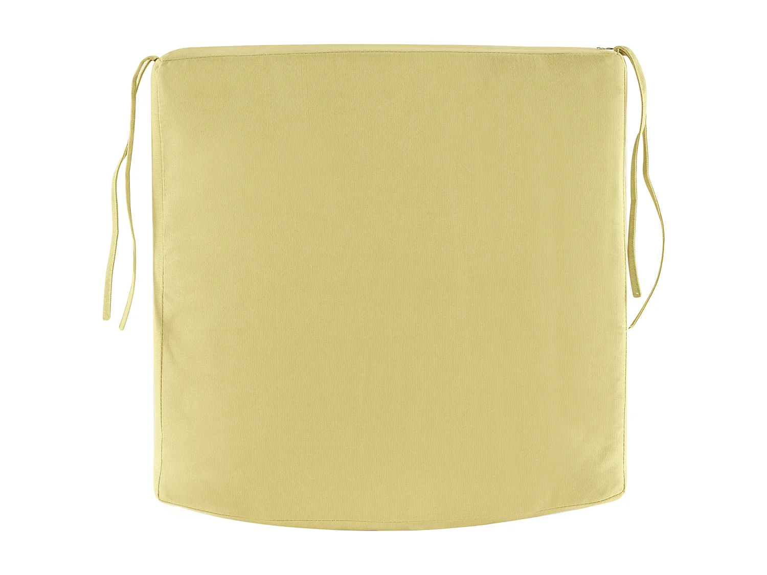 Lot de 4 chaises de jardin avec coussins ANCONA Métal Blanc cassé