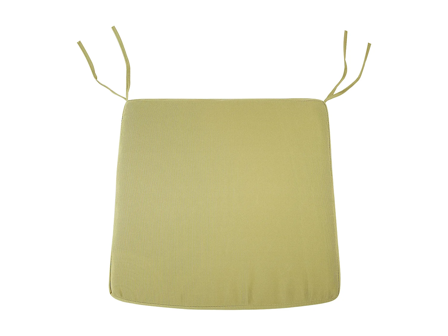 Conjunto de 4 sillas de jardín con cojines ANCONA Metal Blanco crema