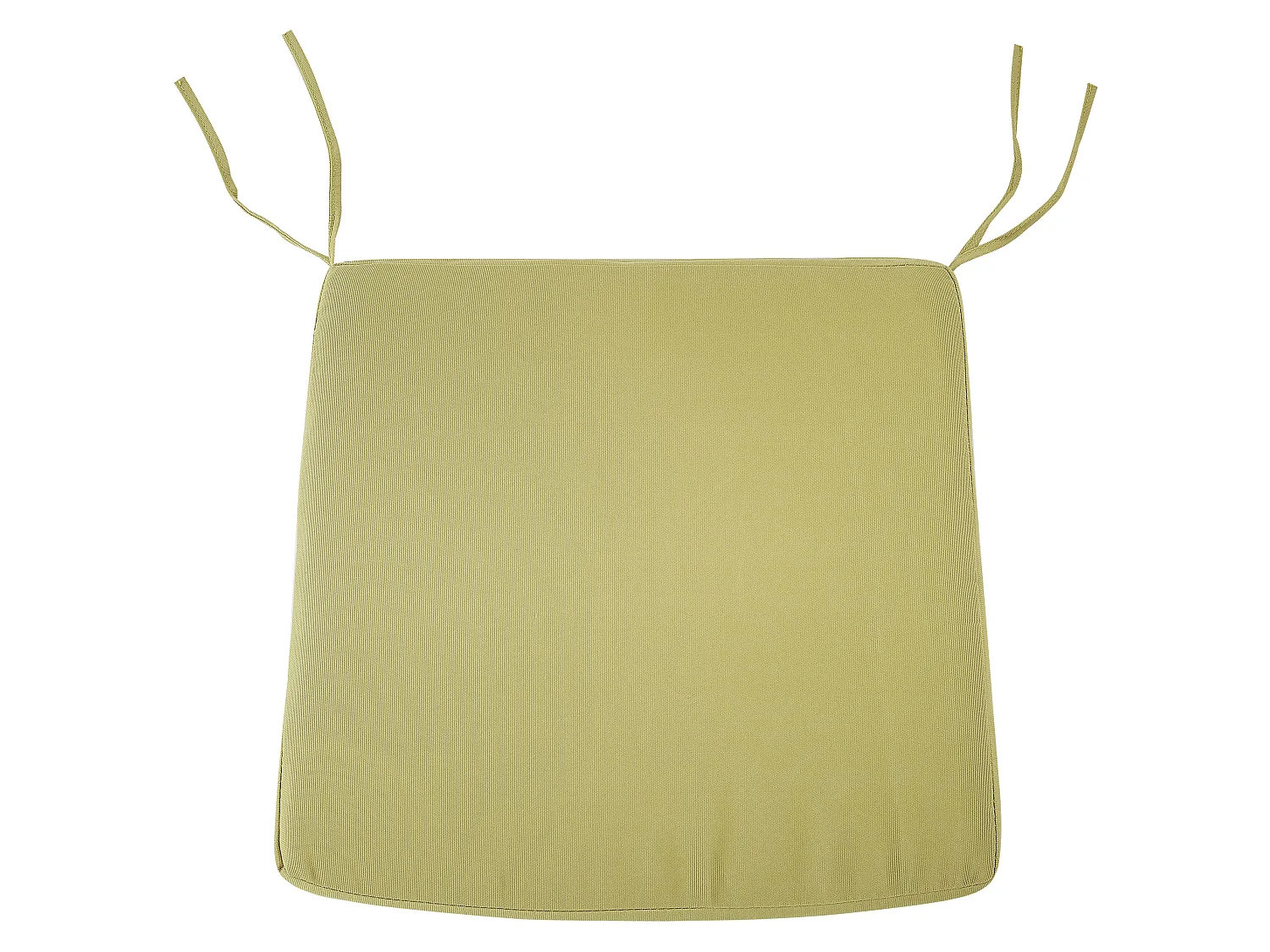 Lot de 4 chaises de jardin avec coussins ANCONA Métal Blanc cassé