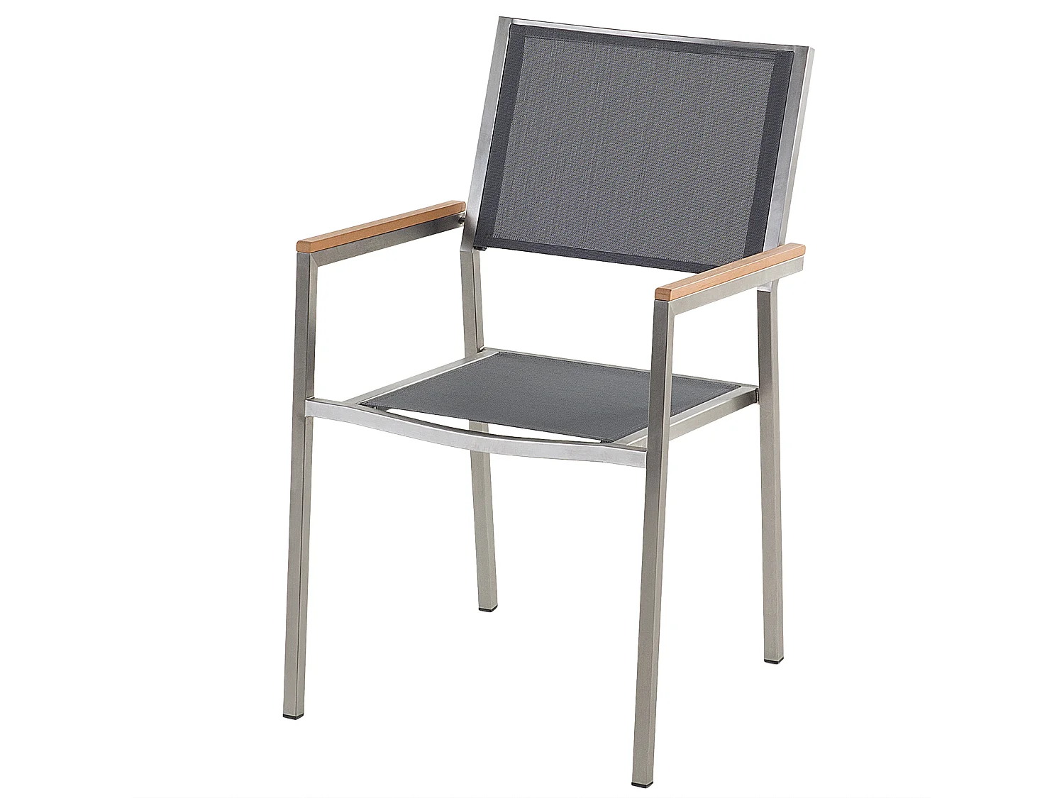 Set van 2 tuinstoelen GROSSETO RVS Grijs