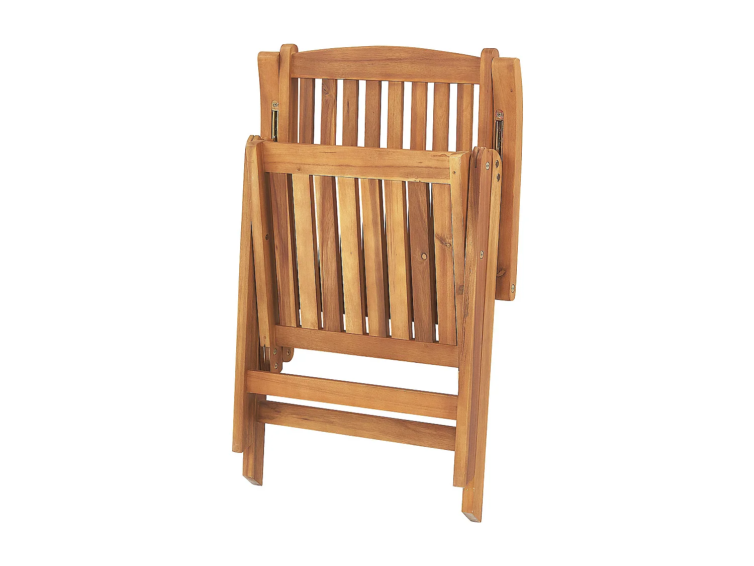 Lot de 2 chaises de jardin avec coussins JAVA Acacia Bleu