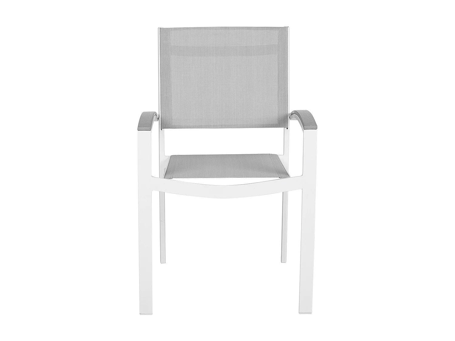 Set van 4 tuinstoelen PERETA Metaal Grijs