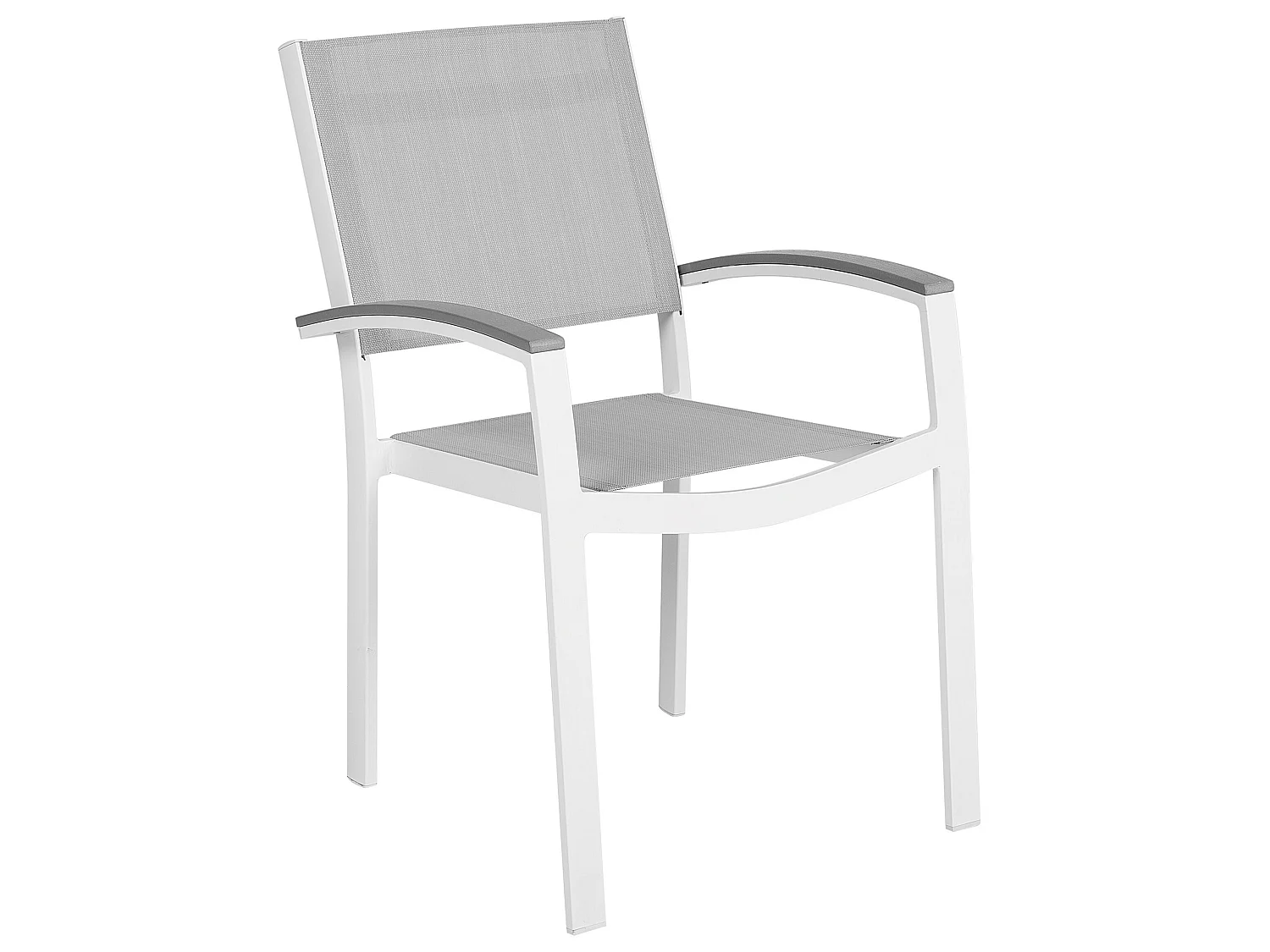 Conjunto de 4 cadeiras de jardim PERETA Metal Cinzento