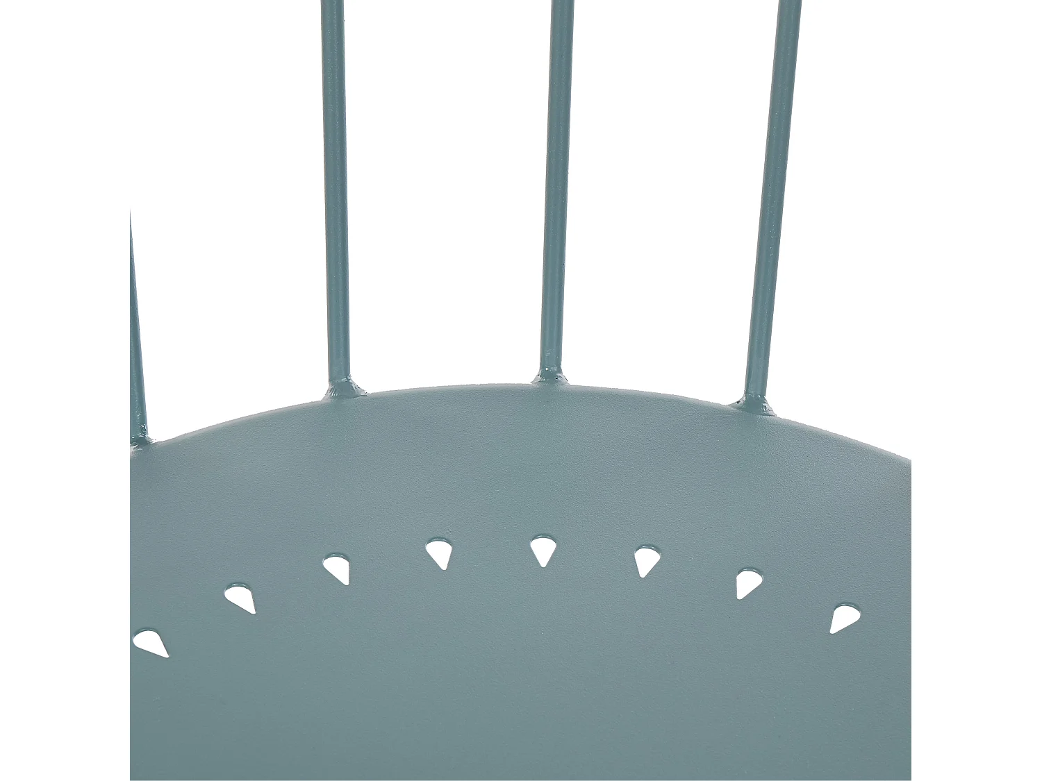 Conjunto de 4 cadeiras de jardim CALVI Metal Azul claro