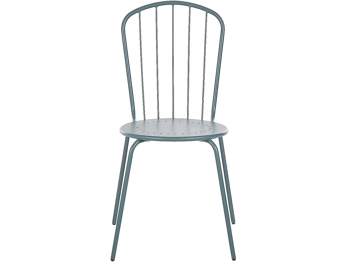 Set di 4 sedie da giardino CALVI Metallo Azzurro